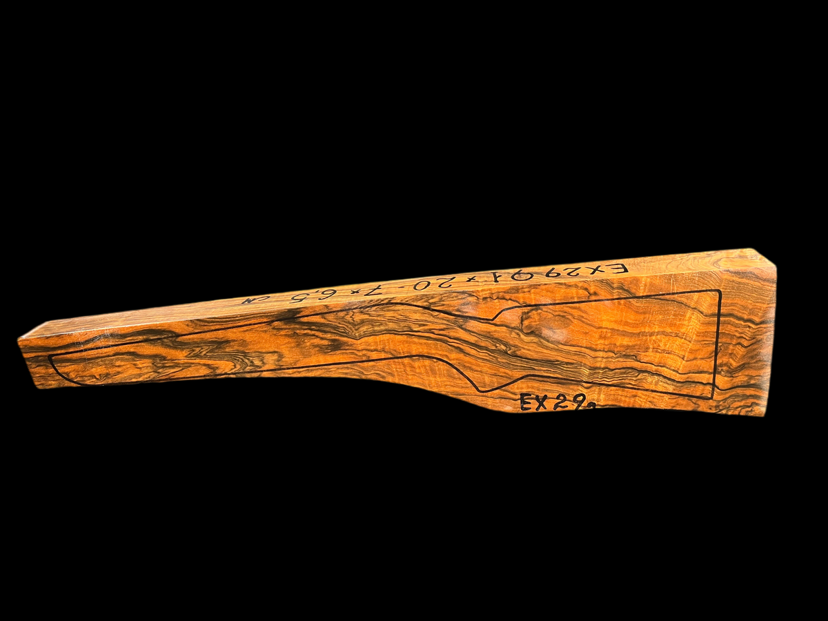 Ébauche de crosse de fusil Noyer turc Grade Exhibition EX29