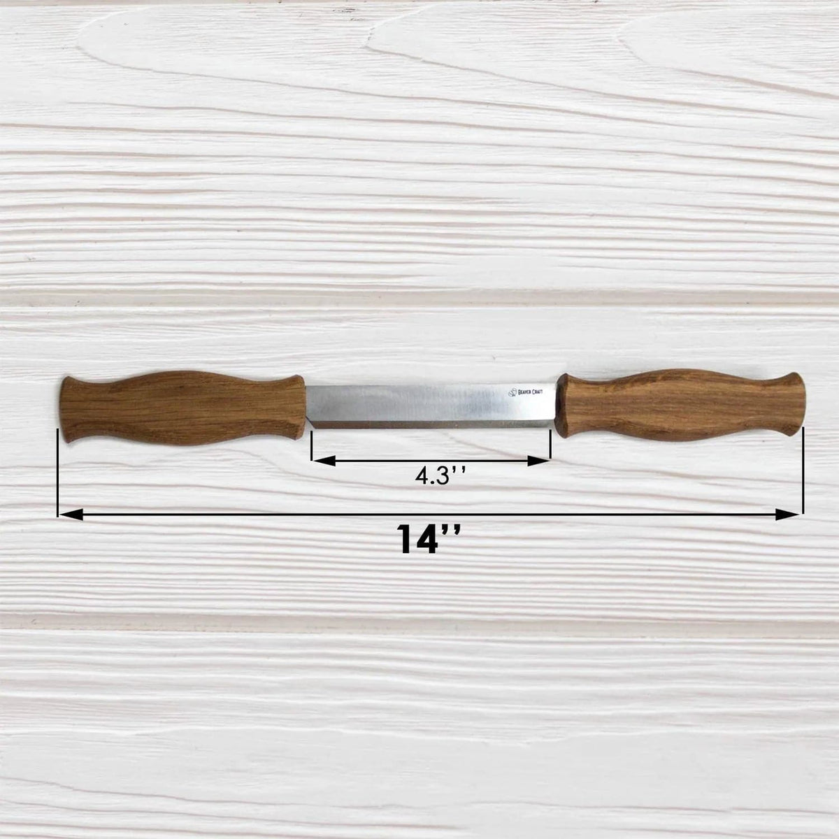 Couteau à sculpter 120 mm avec étui en cuir (DK1S)