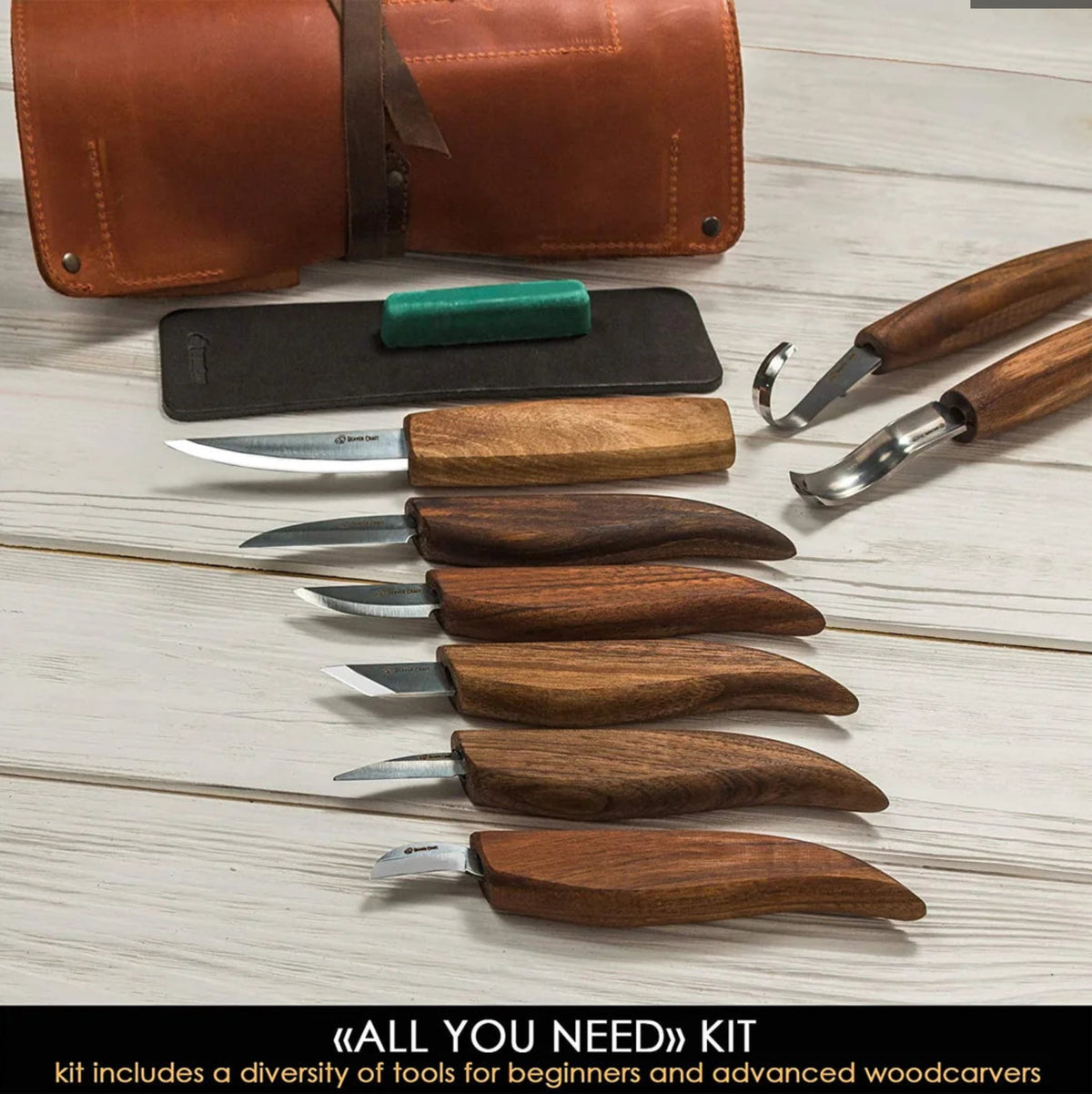 Kit de sculpture sur bois en cuir S18X