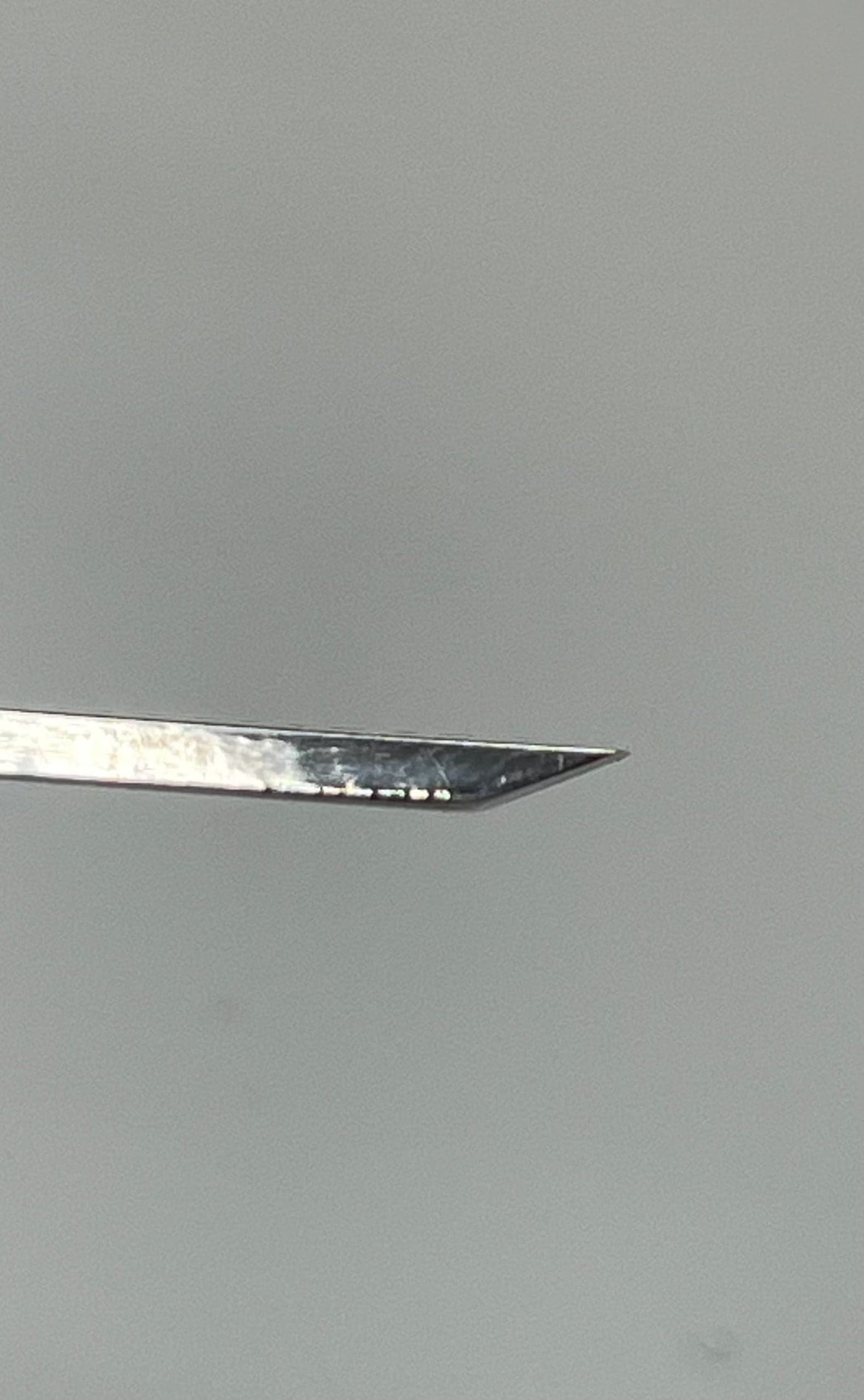 Gouge à bois 75x2 mm, burin plat droit P1/02 avec poignée boule