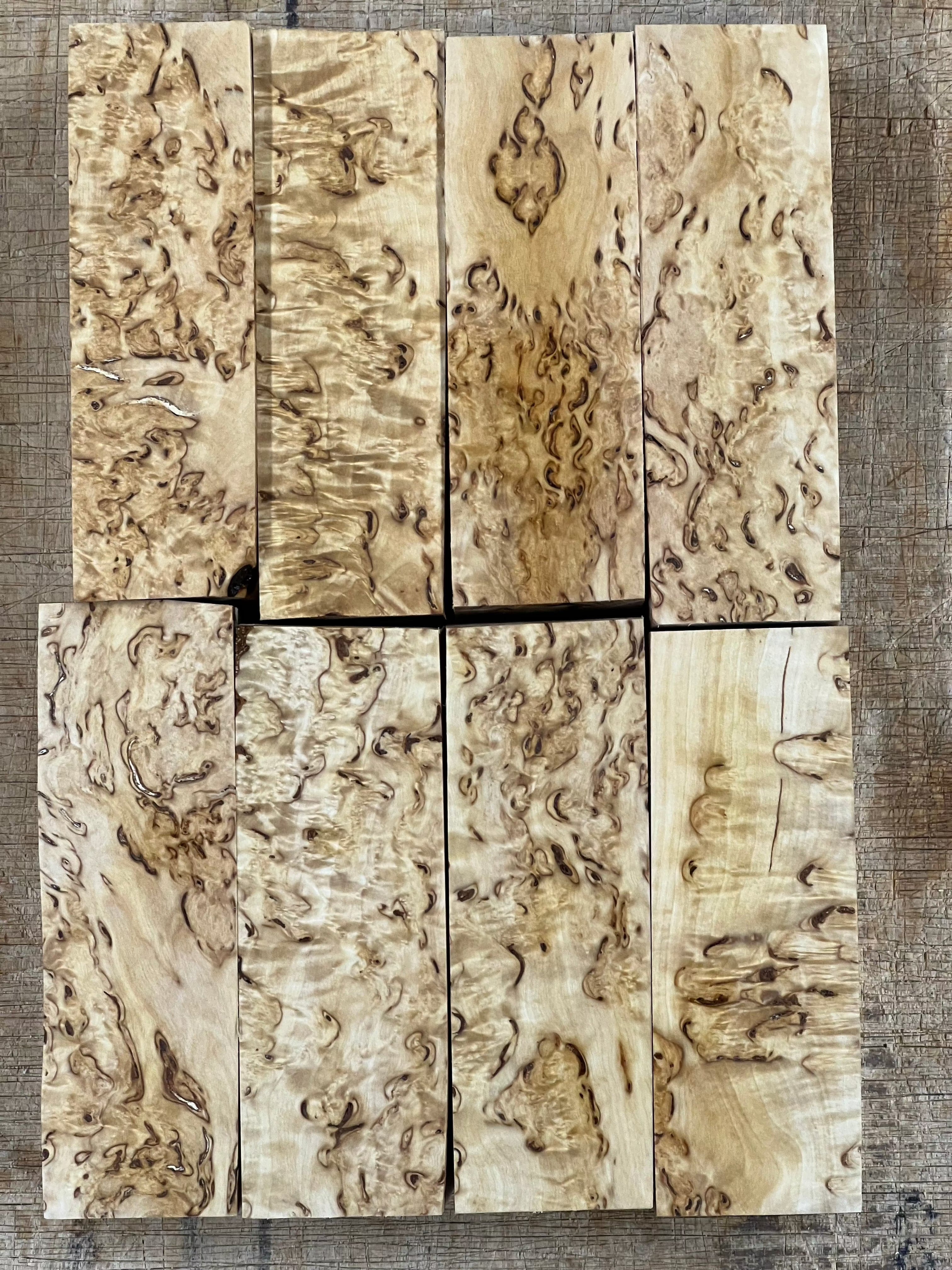 Naturel Bouleau verruqueux Bouleau madré env. 30x40x120