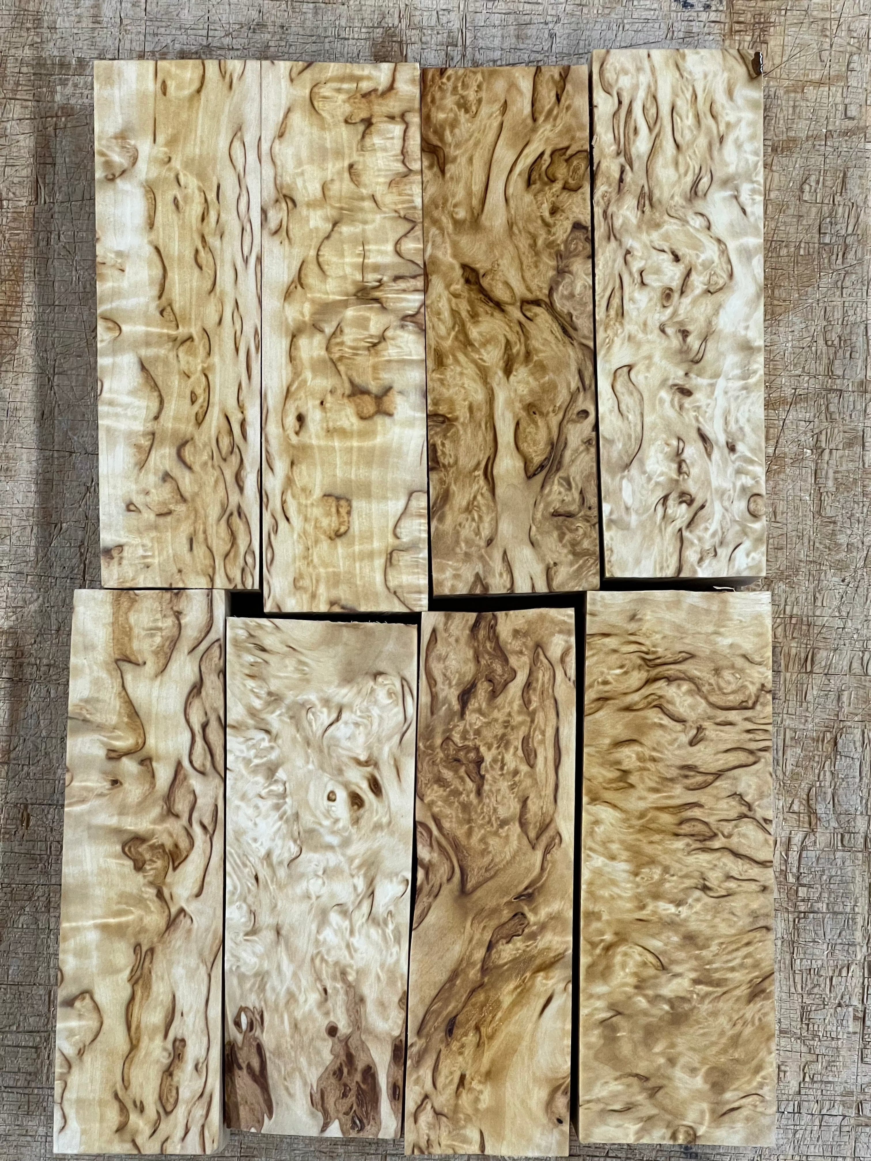 Naturel Bouleau verruqueux Bouleau madré env. 30x40x120