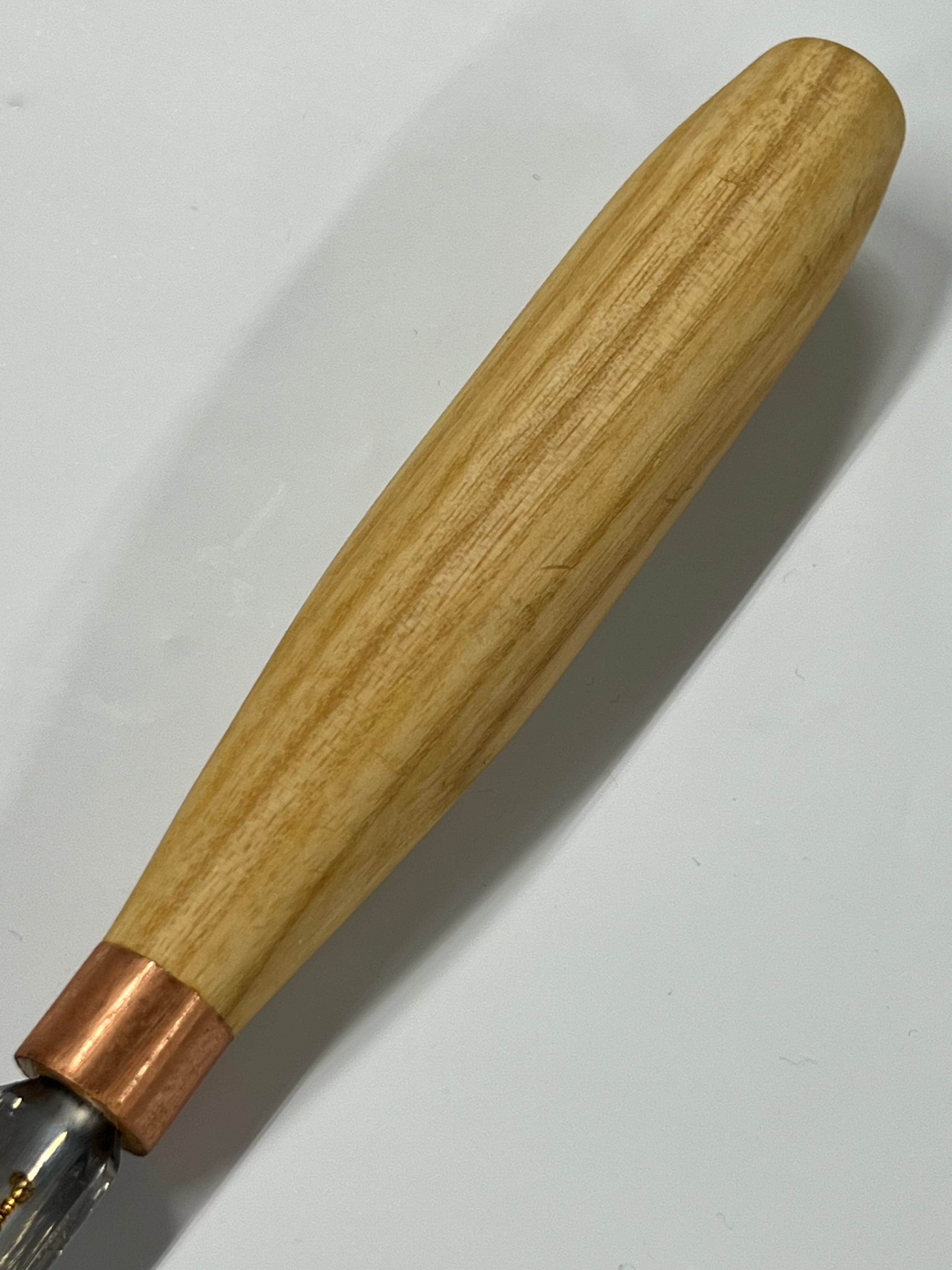 Gouge de sculpture sur bois 80x10 mm, ciseau droit arrondi K9/10