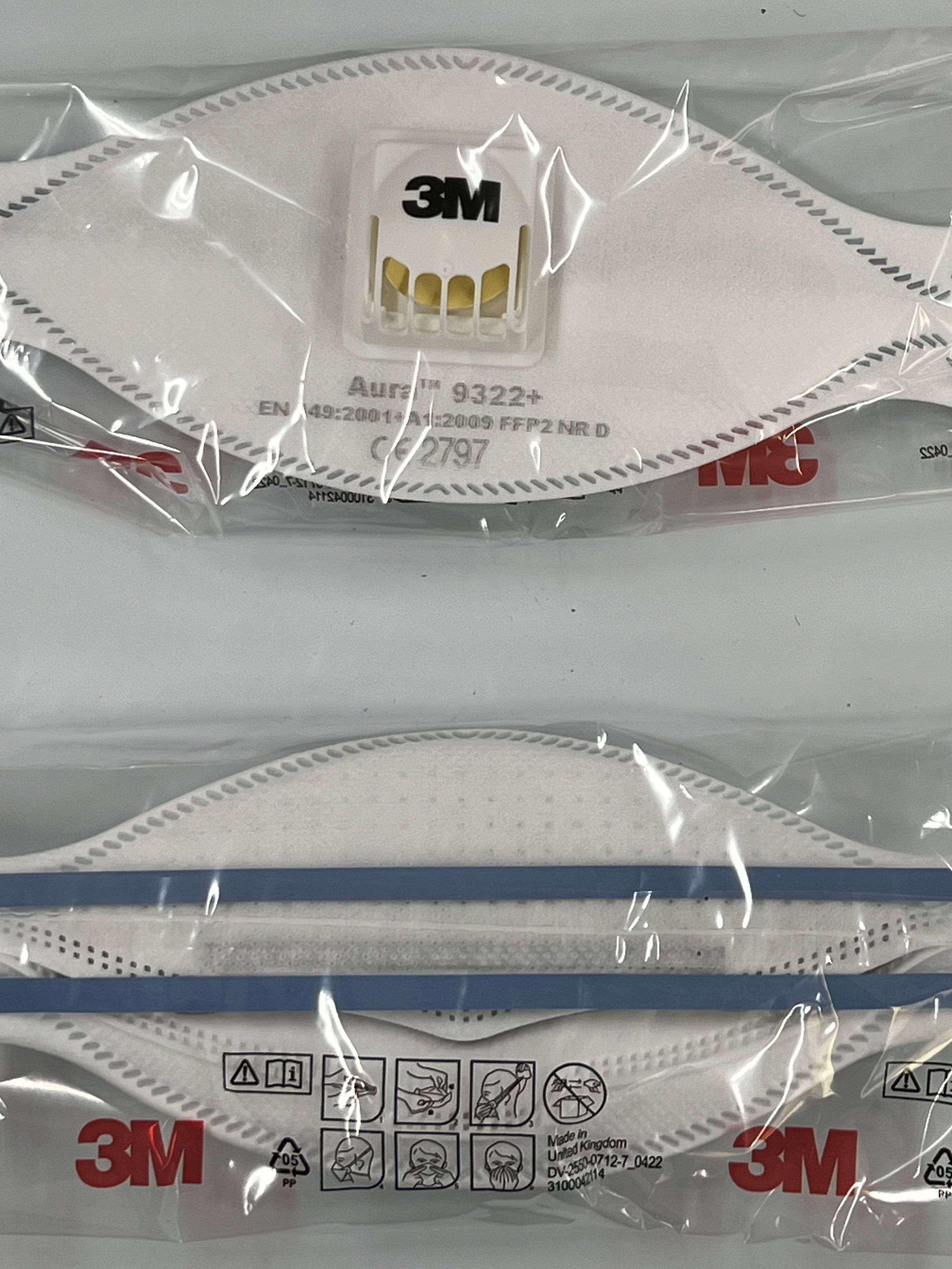 Masques anti-poussières 3M Aura avec valve