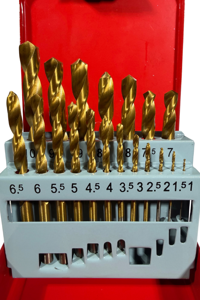 Jeu de 19 forets universels 1-10 mm pour acier