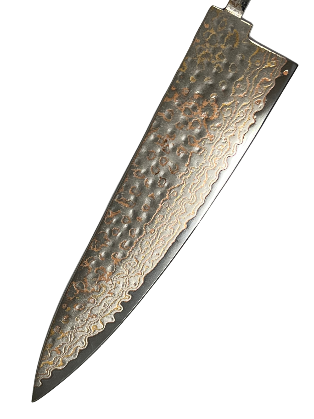 Couteau de chef 220 mm Acier inoxydable Cuivre Damas