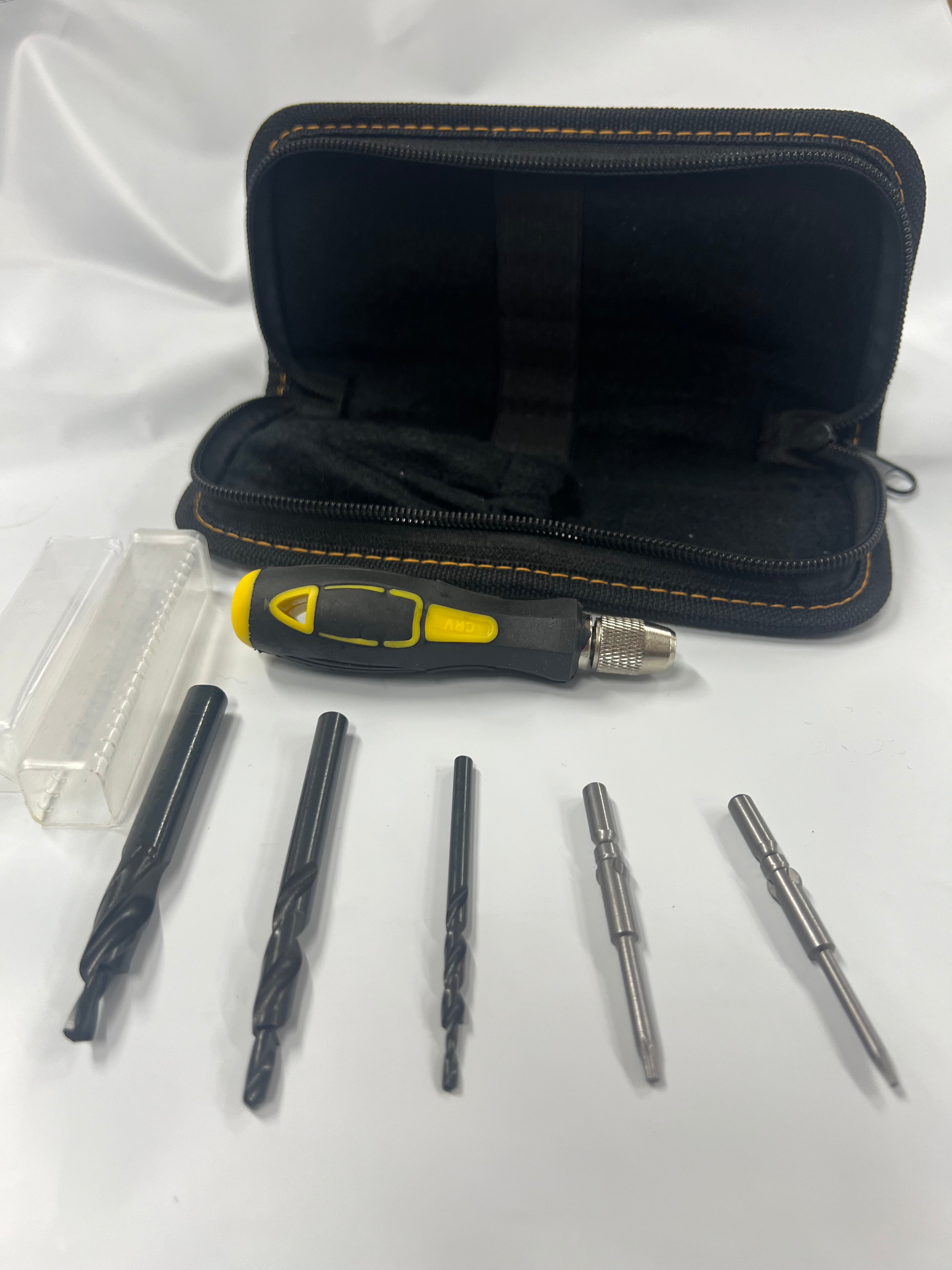 Kit d'outils pour couteau pliant et soie cachée