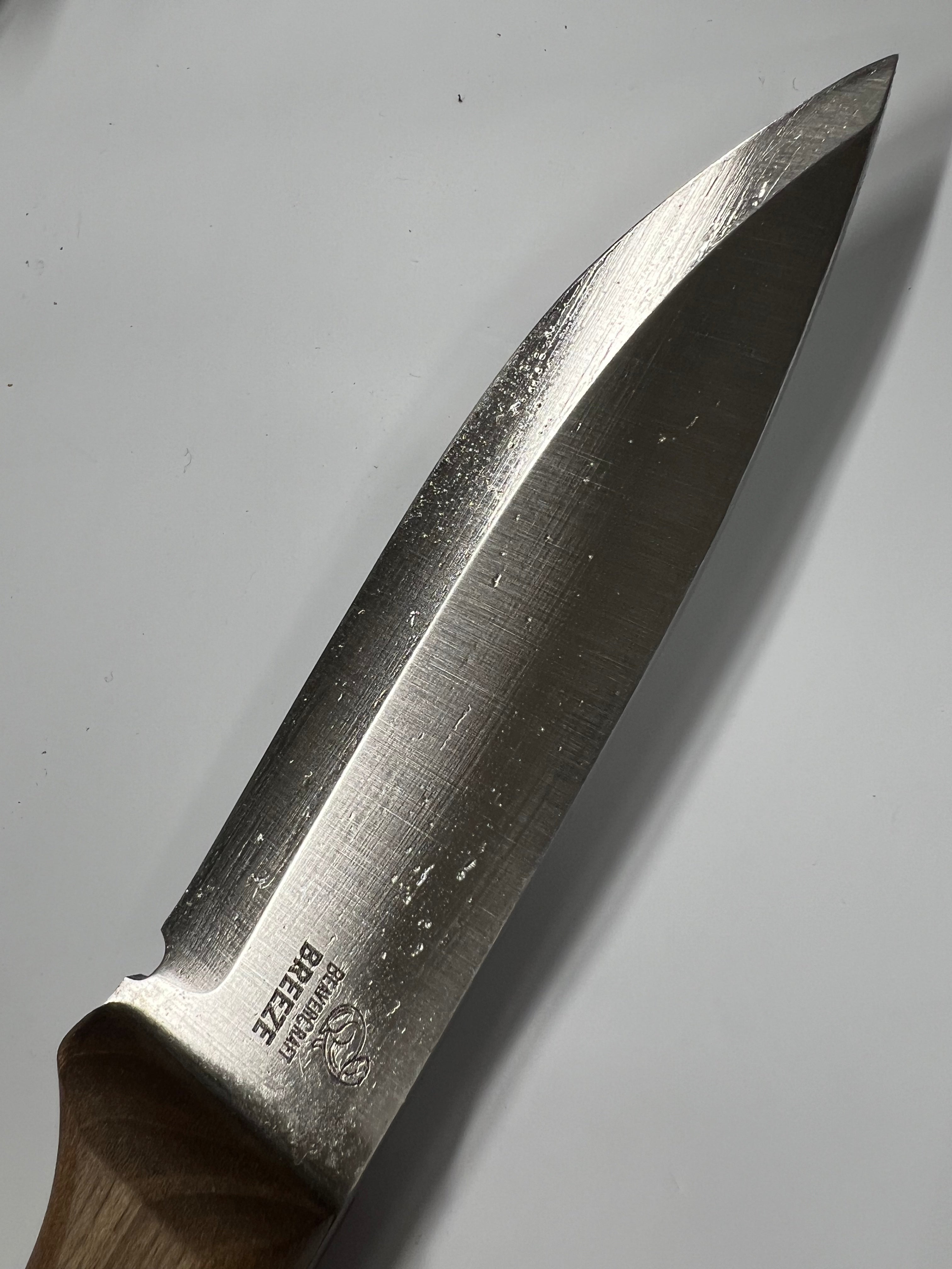 Couteau de bushcraft BSH6 avec étui en cuir