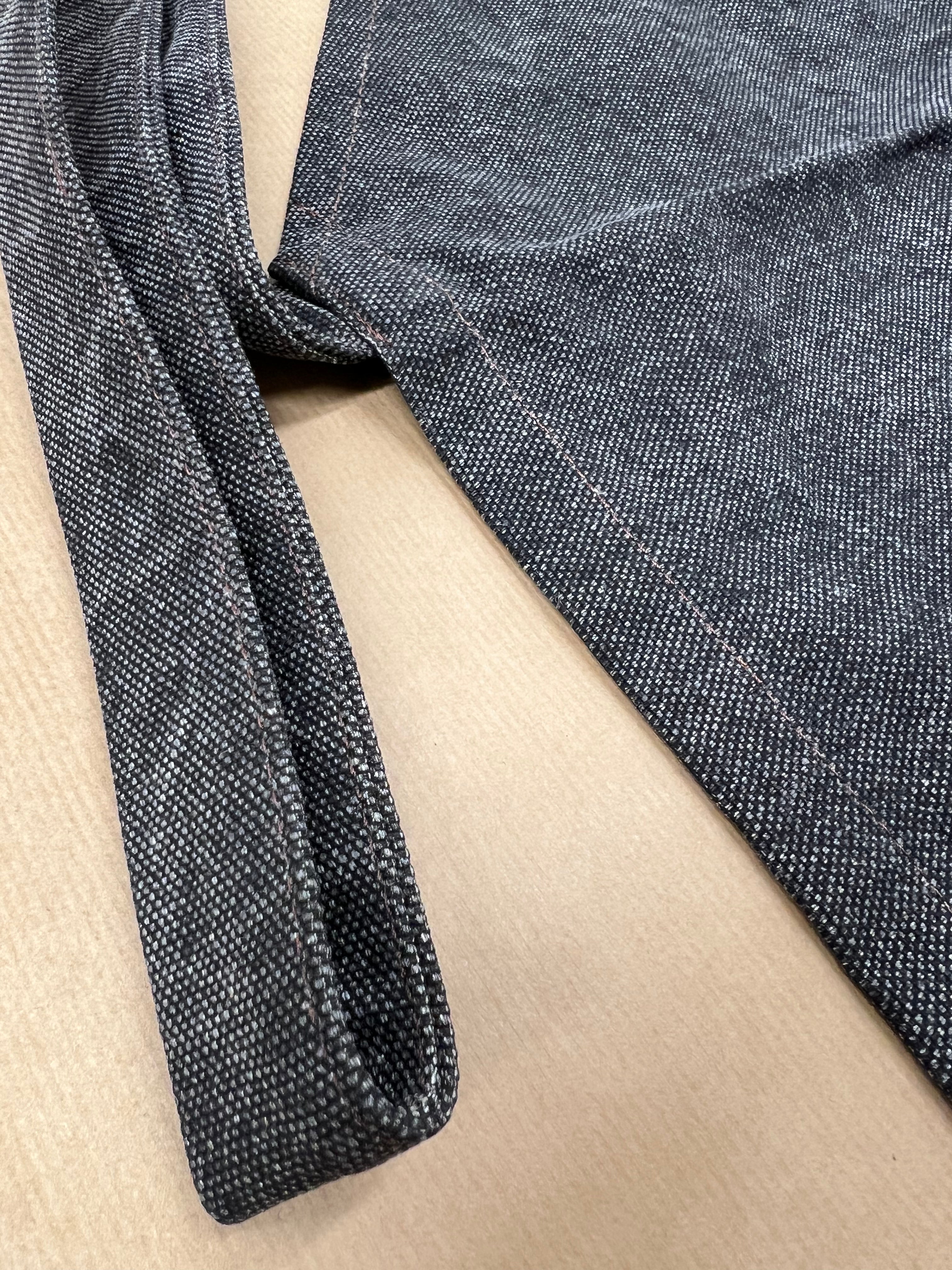 Tablier réglable en cuir marron et toile AP4