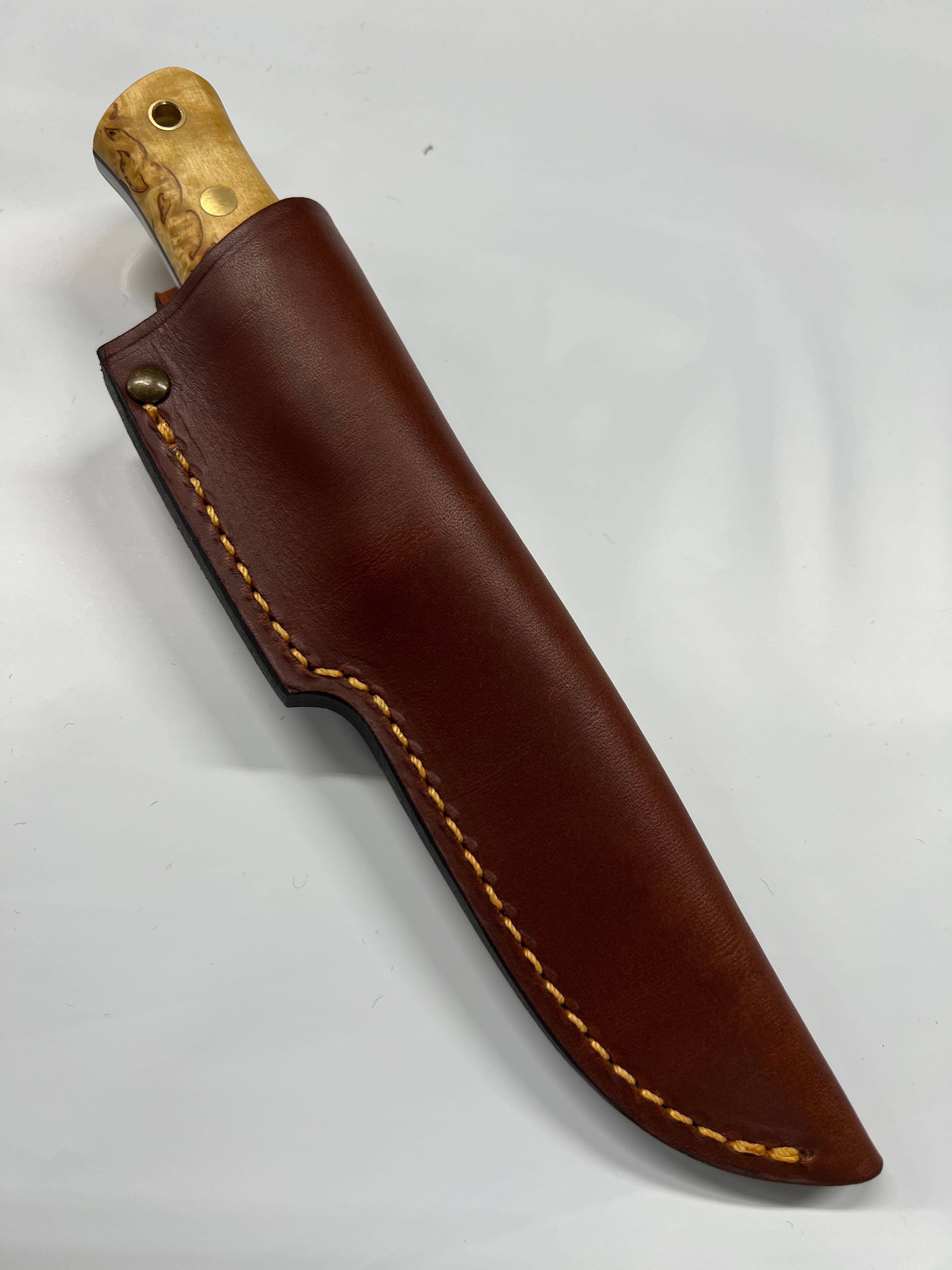 Couteau Casström Lars Fält avec étui en cuir et lanière en cuir