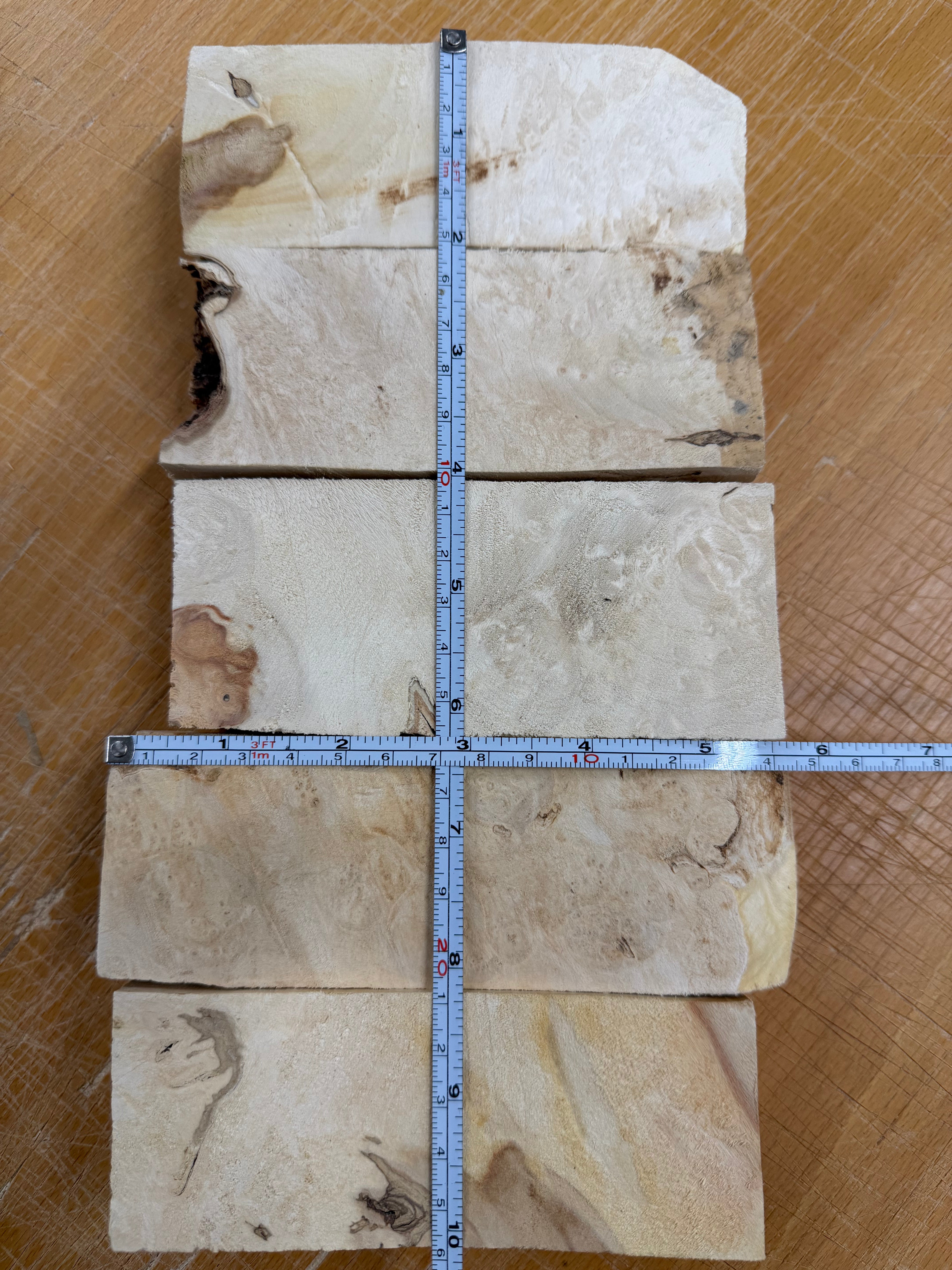 Ébauche de manche en érable négundo, lot de 5 - BEP5-104