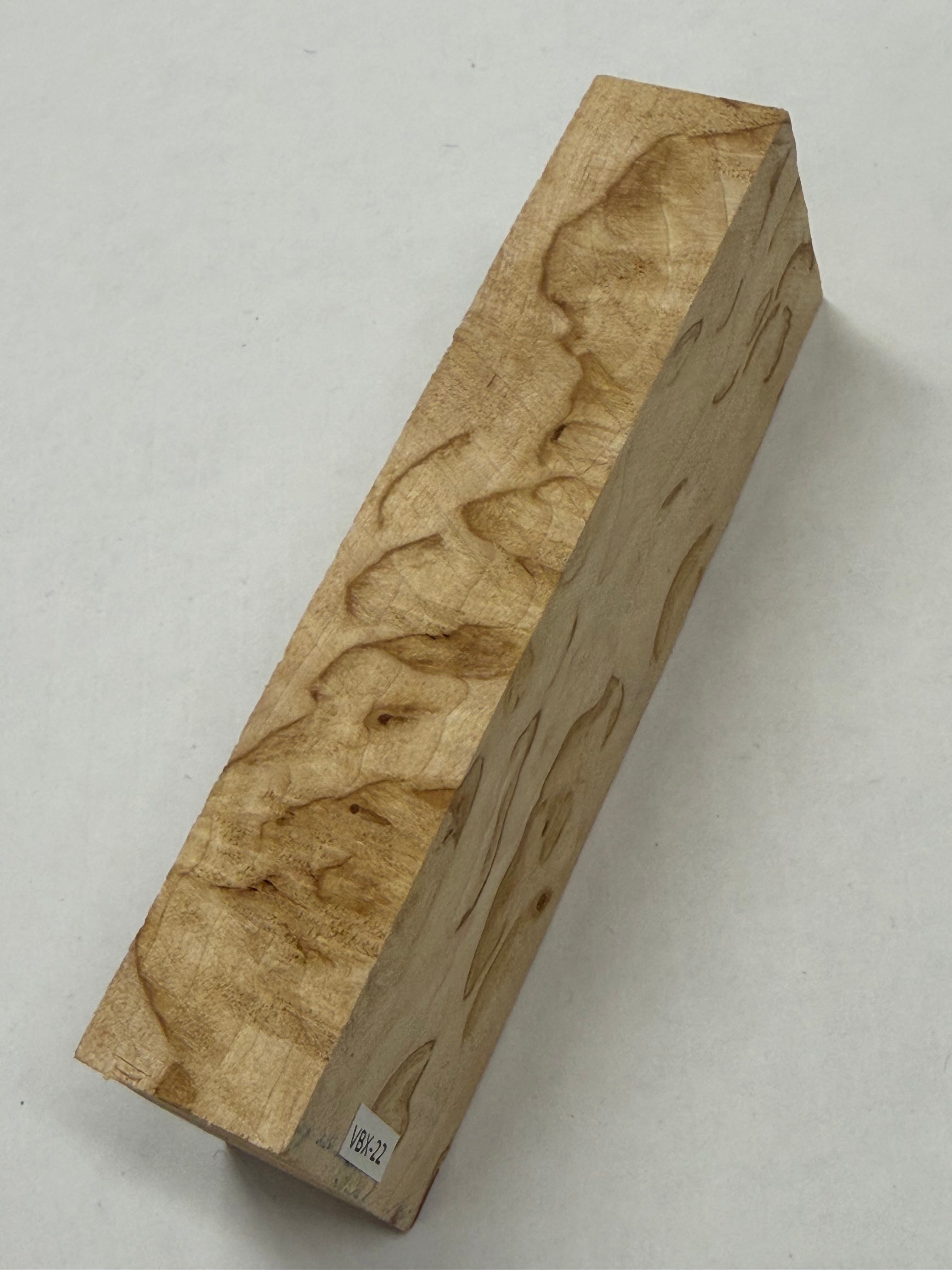 Bouleau madré VBX-22 ; 25x36x126mm