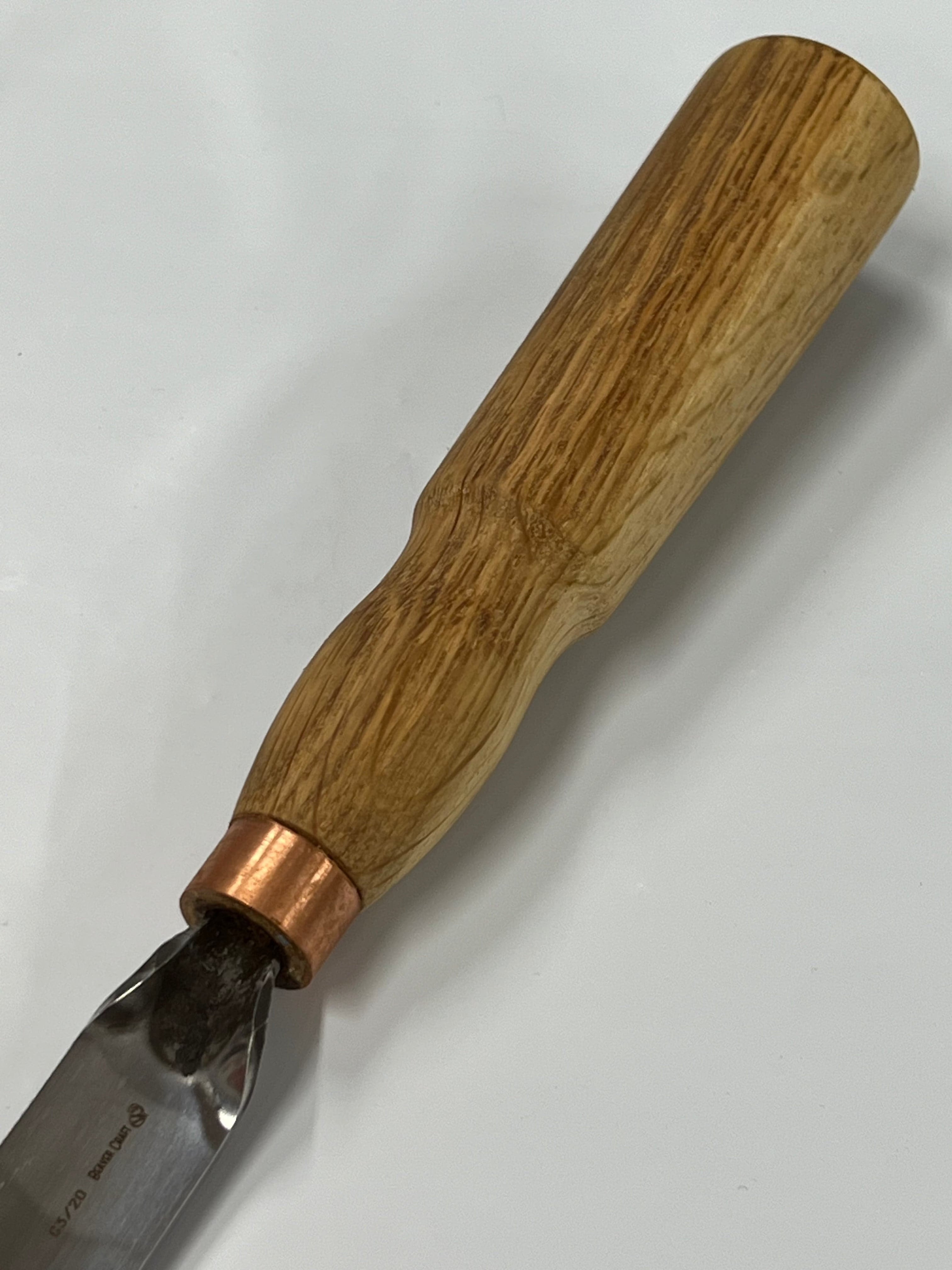 Gouge de sculpture sur bois 130x20mm, gouge droite