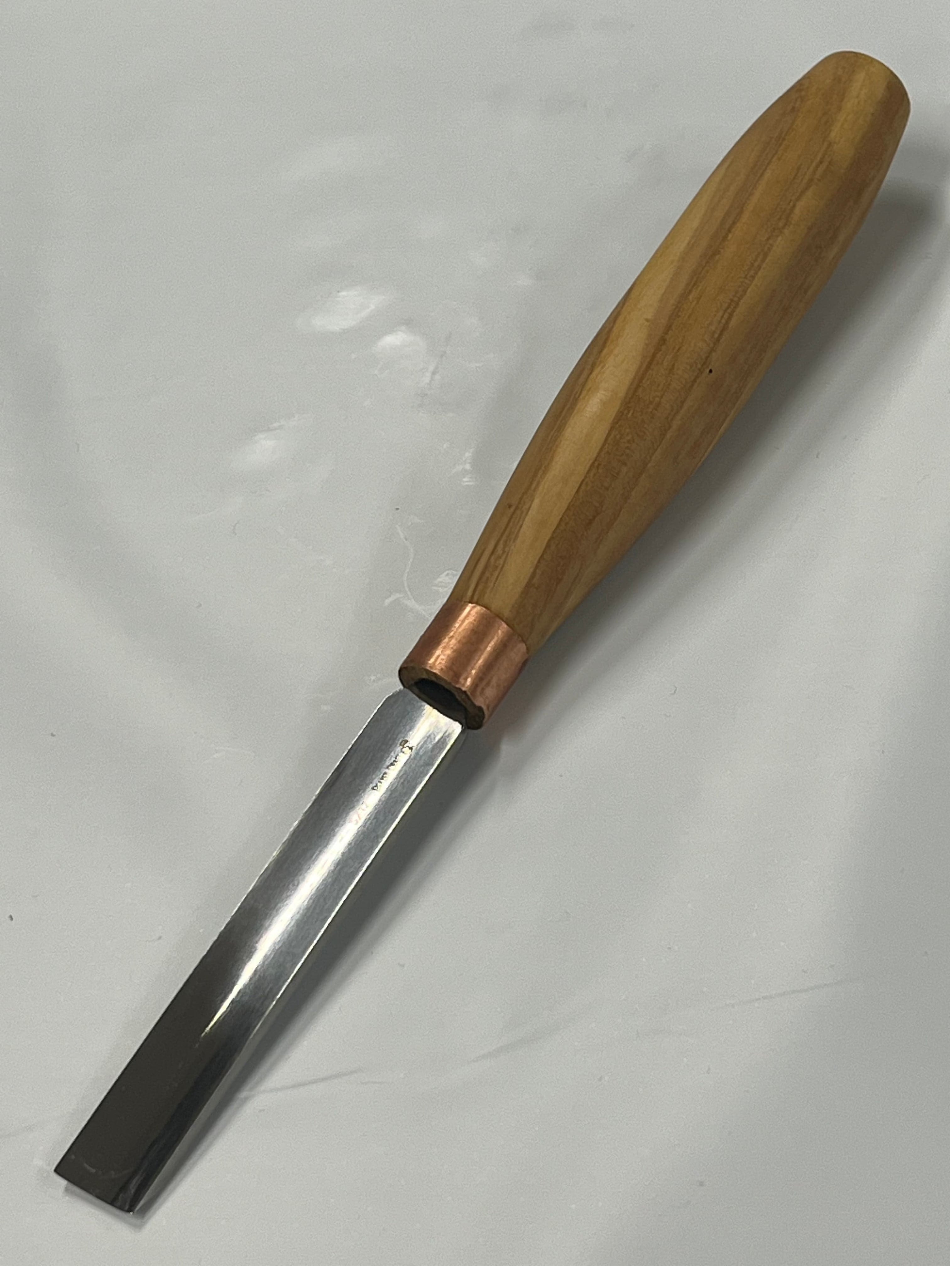 Gouge de sculpture sur bois 80x12 mm, ciseau droit arrondi K5/12
