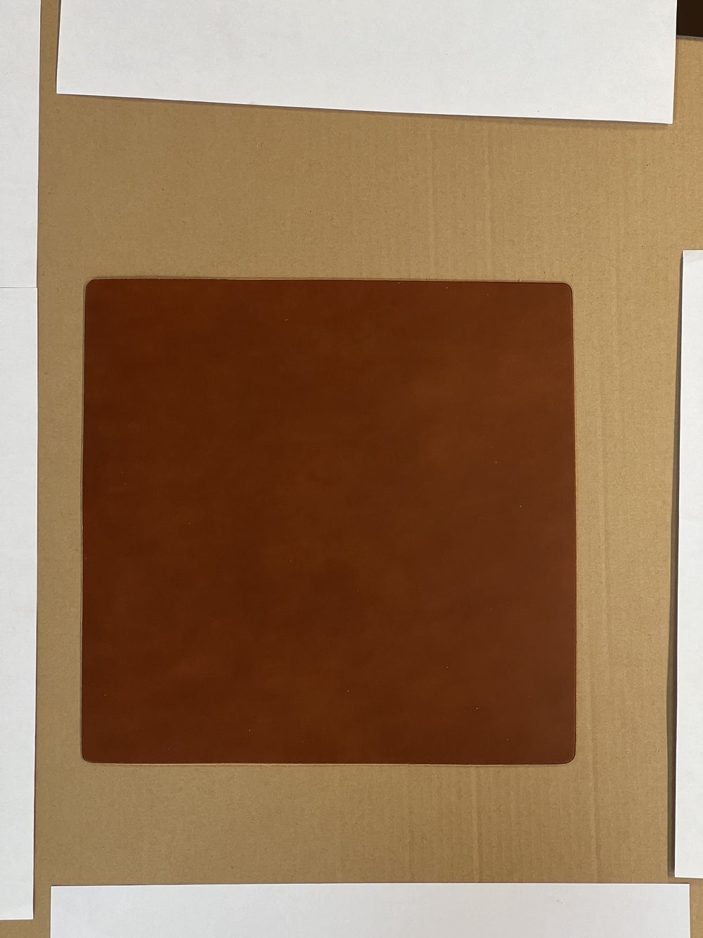 Cuir à fourreau teint 31x31cm