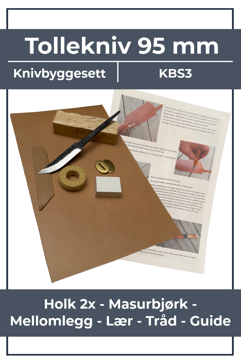 Kit de fabrication de couteau KBS3 - Couteau Tollekniv 95 mm