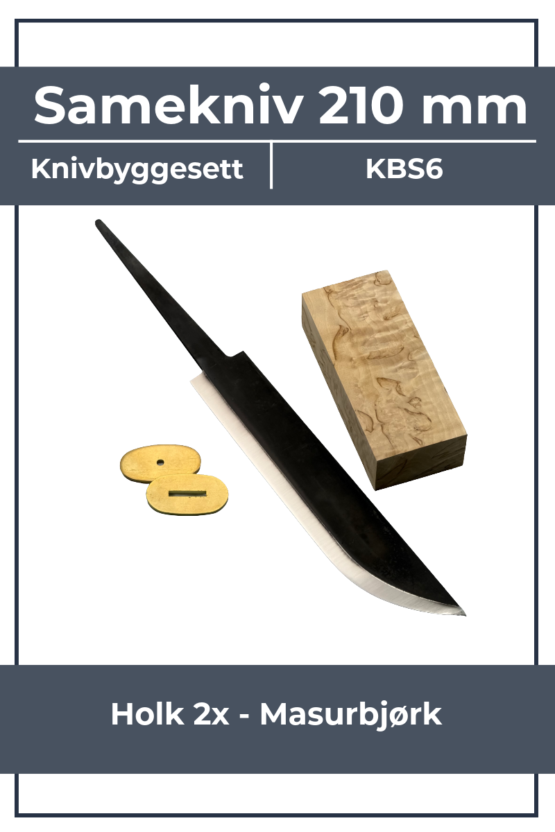 Kit de fabrication de couteau KBS6 - Couteau Sami Leuku 210 mm