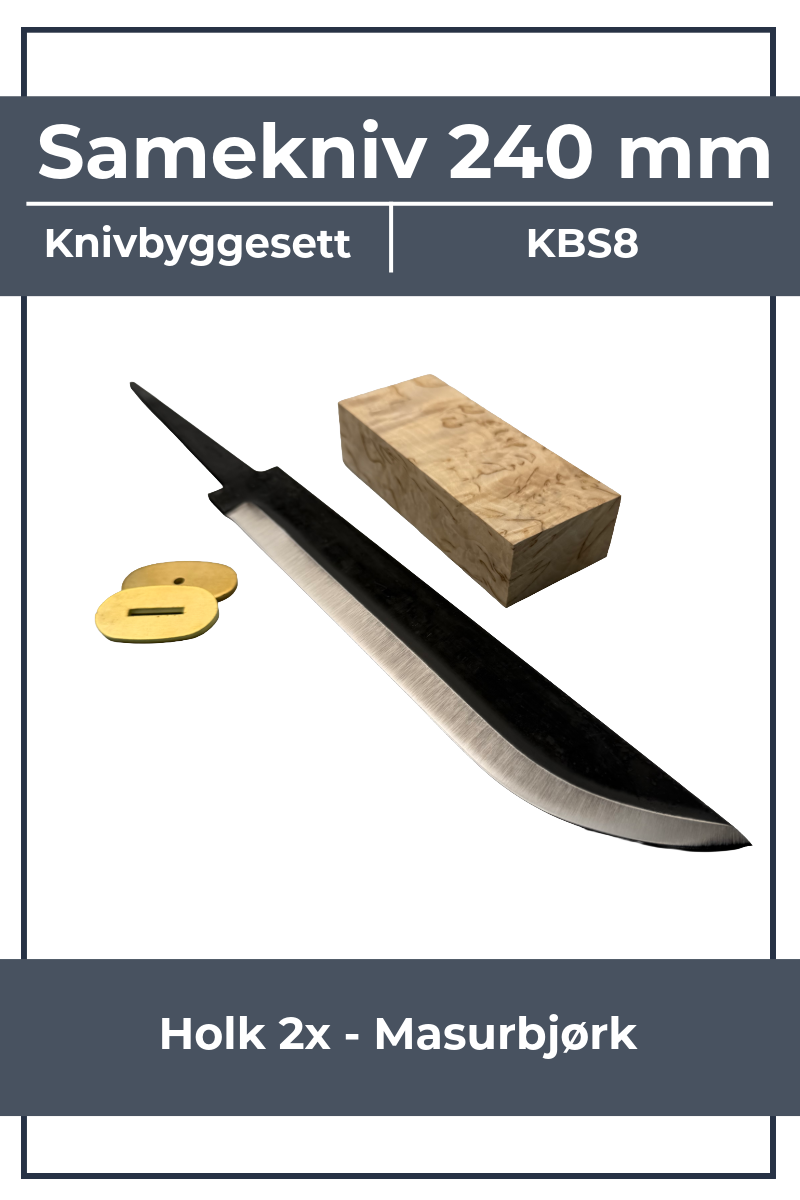 Kit de fabrication de couteau KBS8 - Couteau sami 240 mm
