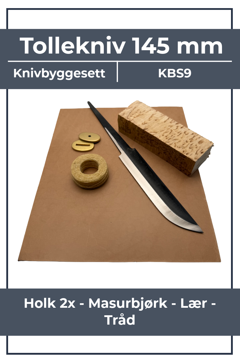 Kit de fabrication de couteau KBS9 - Couteau Tollekniv 145 mm