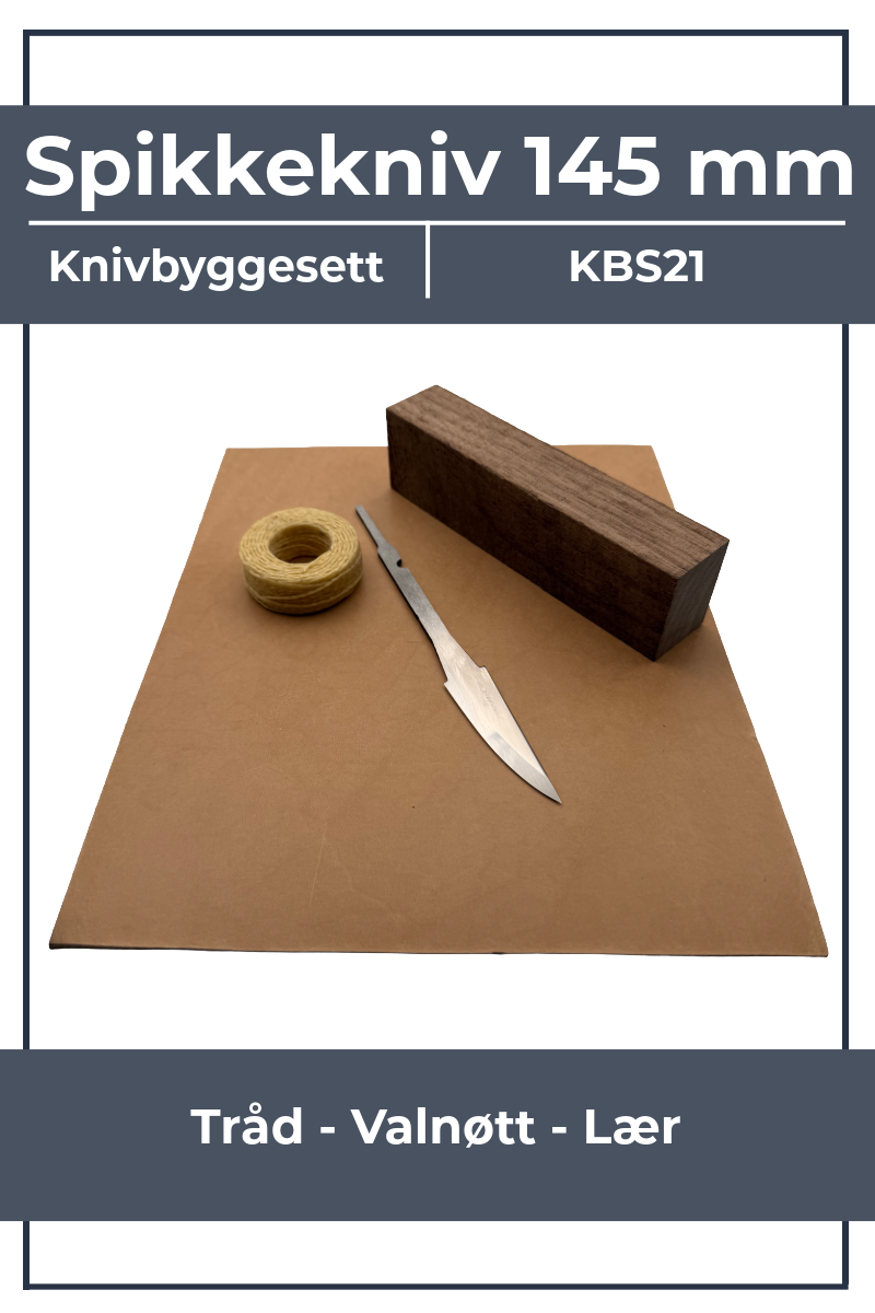 Kit de fabrication de couteau KBS21 - Mora 120, noyer et étui
