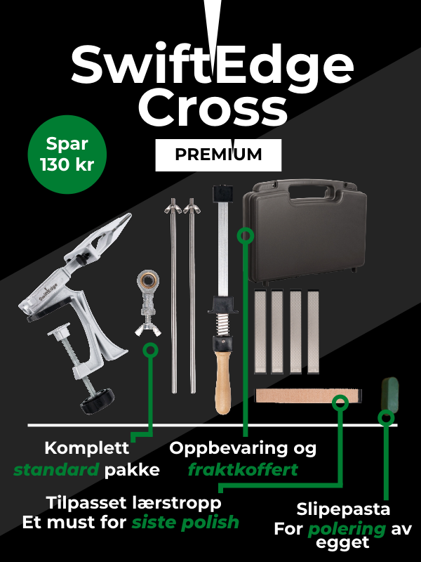 SwiftEdge Cross : Système d'affûtage à angle réglable avec pierres diamantées