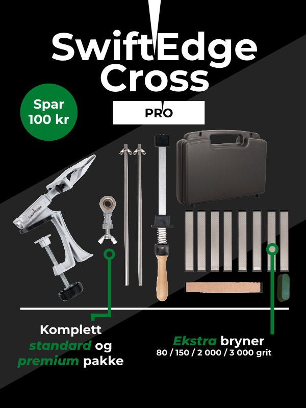 SwiftEdge Cross : Système d'affûtage à angle réglable avec pierres diamantées