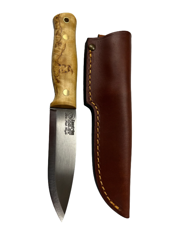 Couteau Casström Lars Fält avec étui en cuir et lanière en cuir