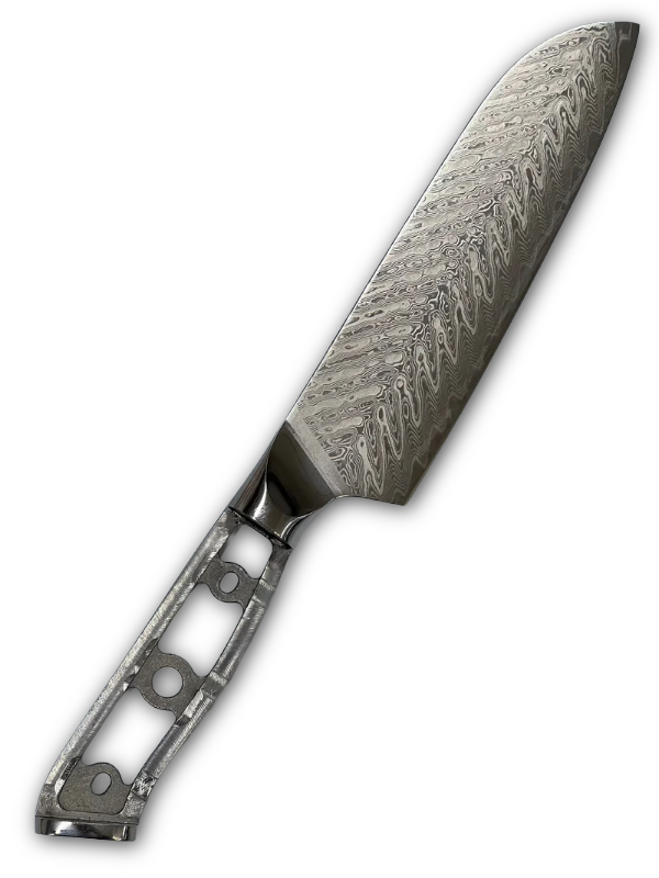 Couteau de chef Herring Santoku - VG10 Damas 7"