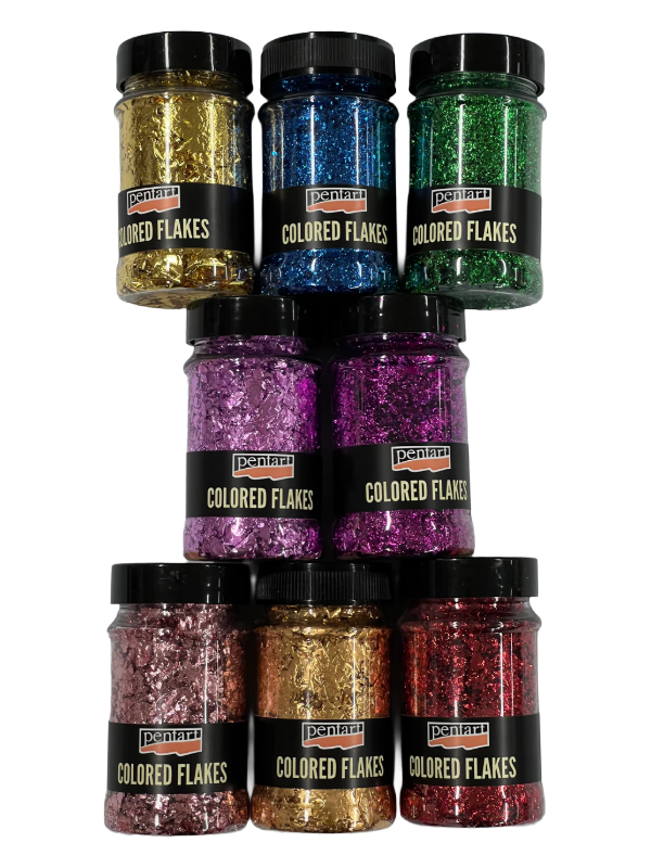 Flocons colorés pour époxy