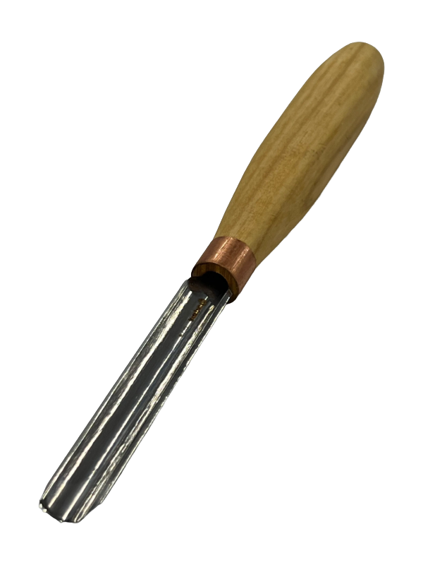 Gouge de sculpture sur bois 80x10 mm, ciseau droit arrondi K9/10