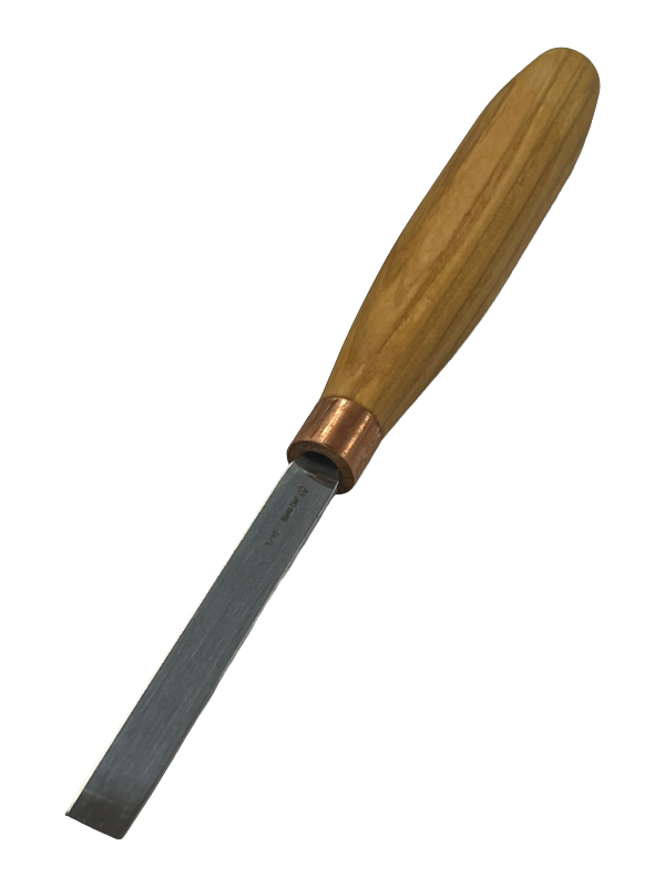 Gouge de sculpture 80x10mm burin plat droit K1/10