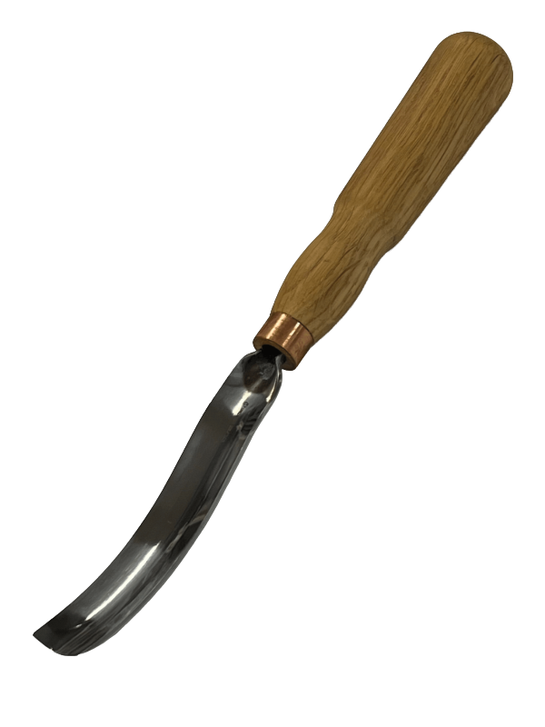 Gouge de sculpture sur bois 130x22mm courbée