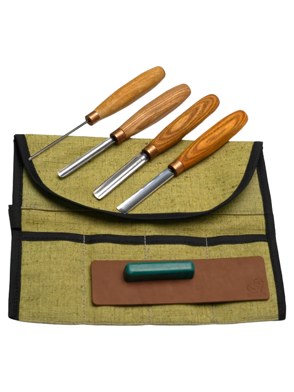 Set de gouges à sculpter SC02 de Beaver Craft, 4 pièces