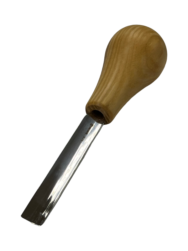 Gouge de sculpture 75x12mm droite arrondie P5/12 avec poignée boule