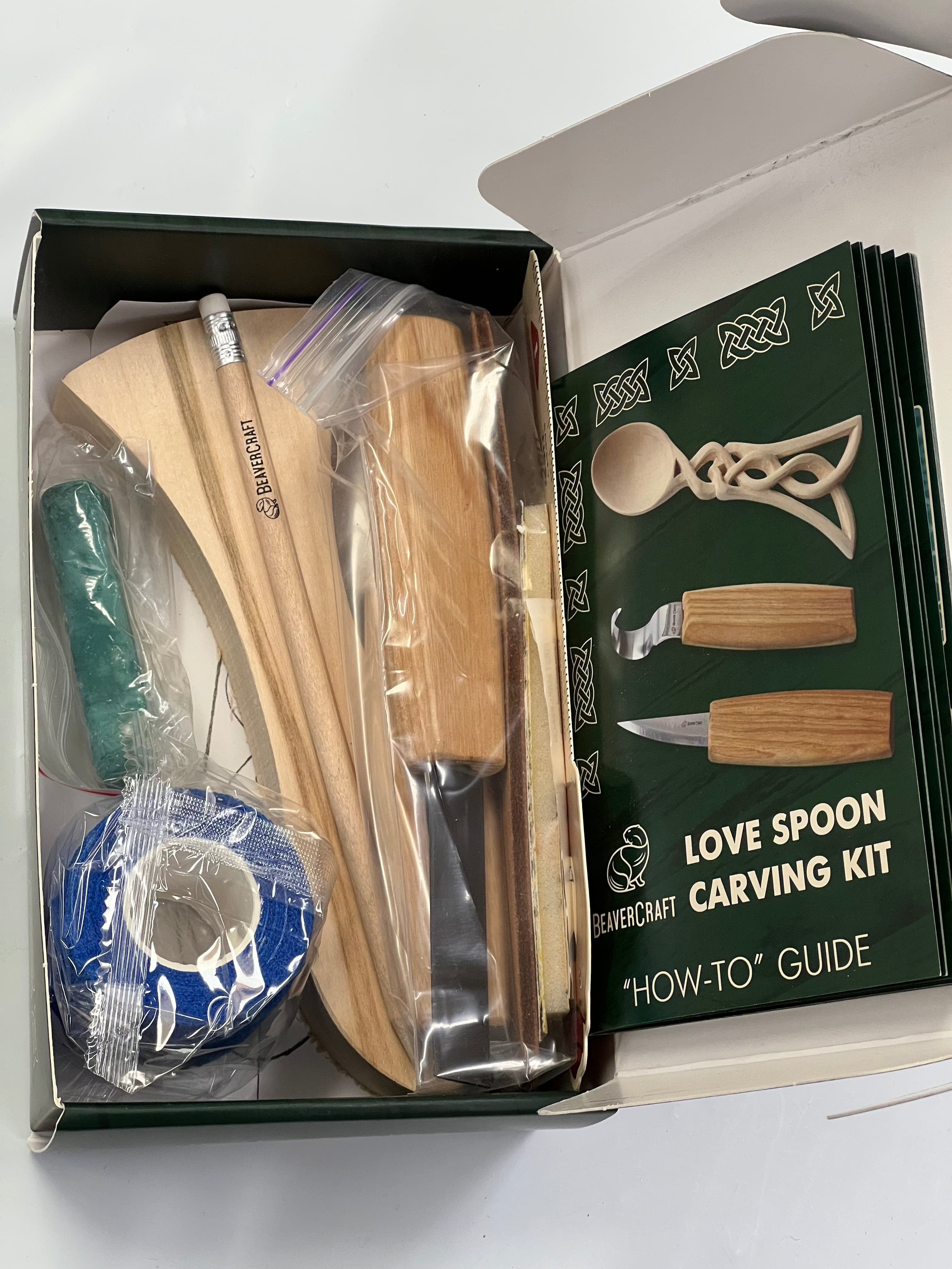 Kit de sculpture sur bois DIY04 Cuillère de l'amour