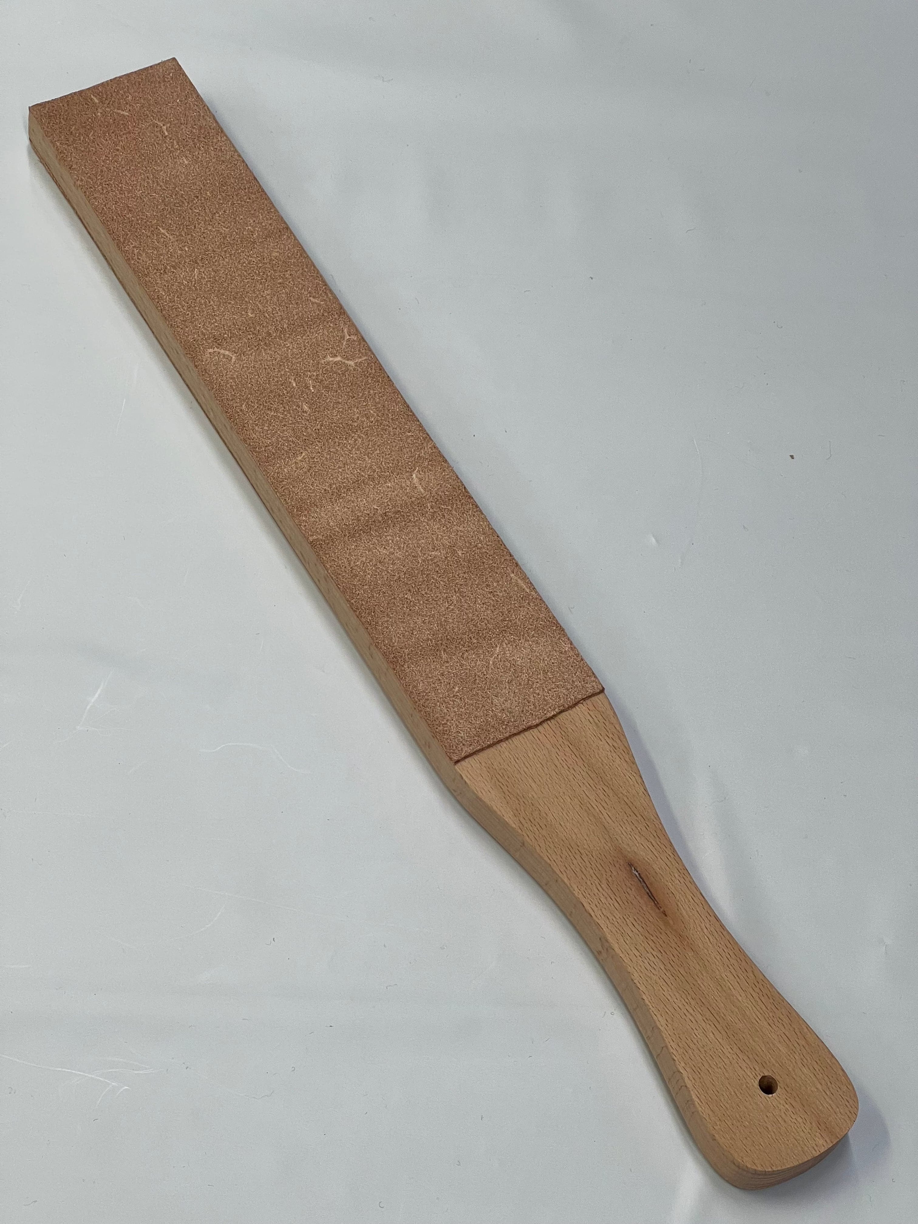 Cuir à rasoir double face sur socle en bois RW054-B