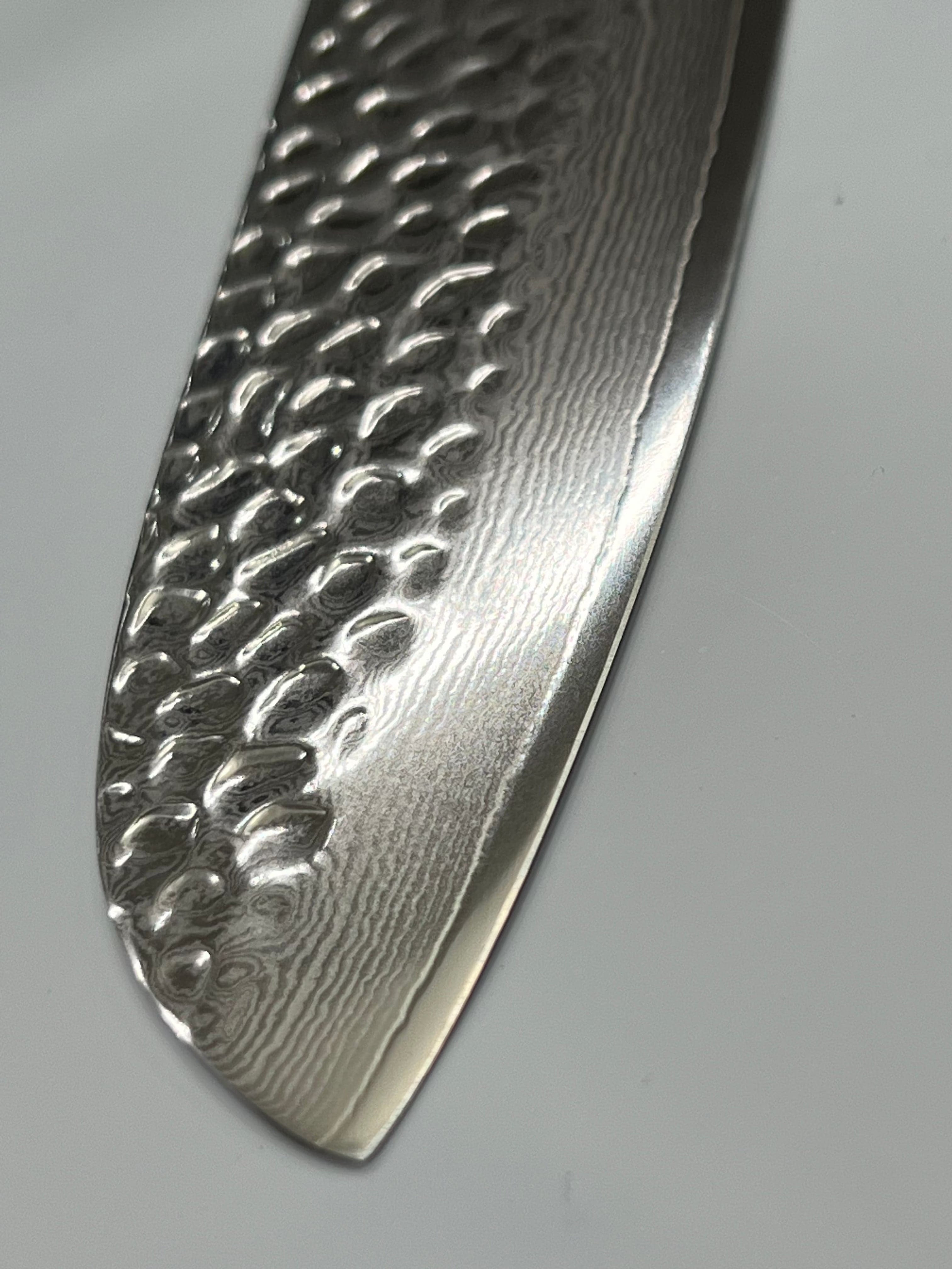 Couteau Santoku 170 VG10 forgé à la main, lame japonaise