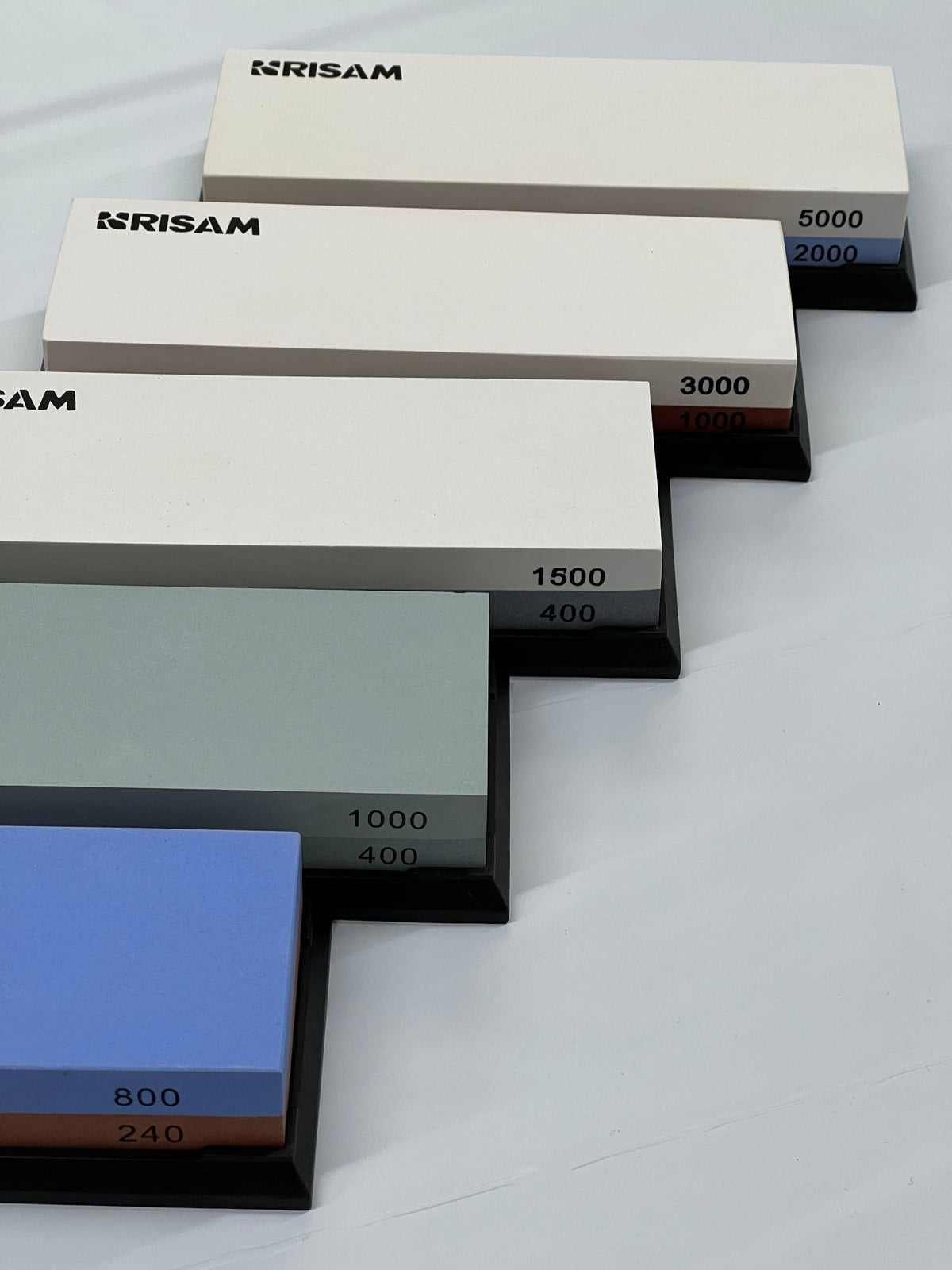 Pierre à aiguiser japonaise double face avec support | Choisir le grain