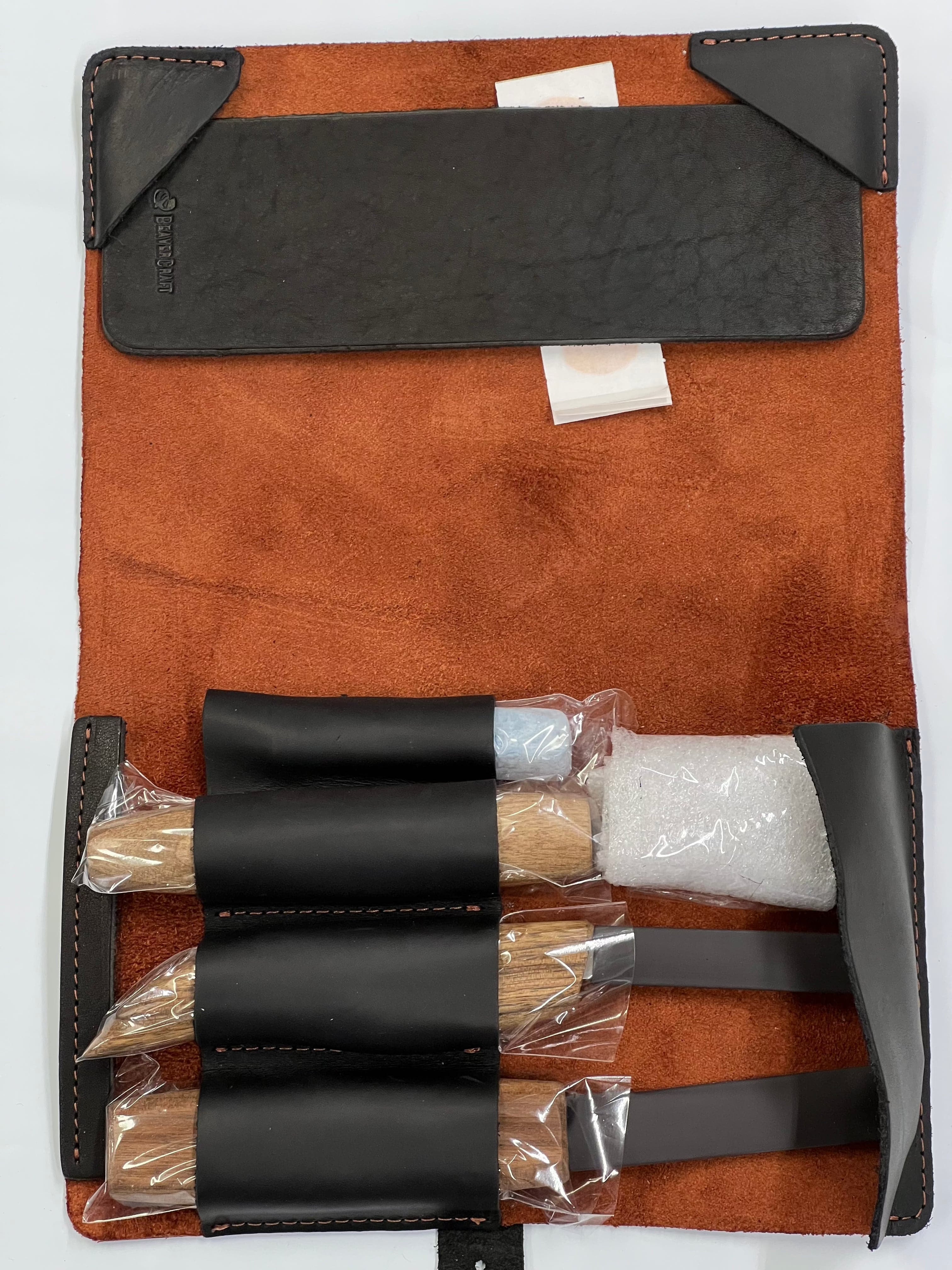 Kit de sculpture sur bois en cuir S13X Beaver Craft