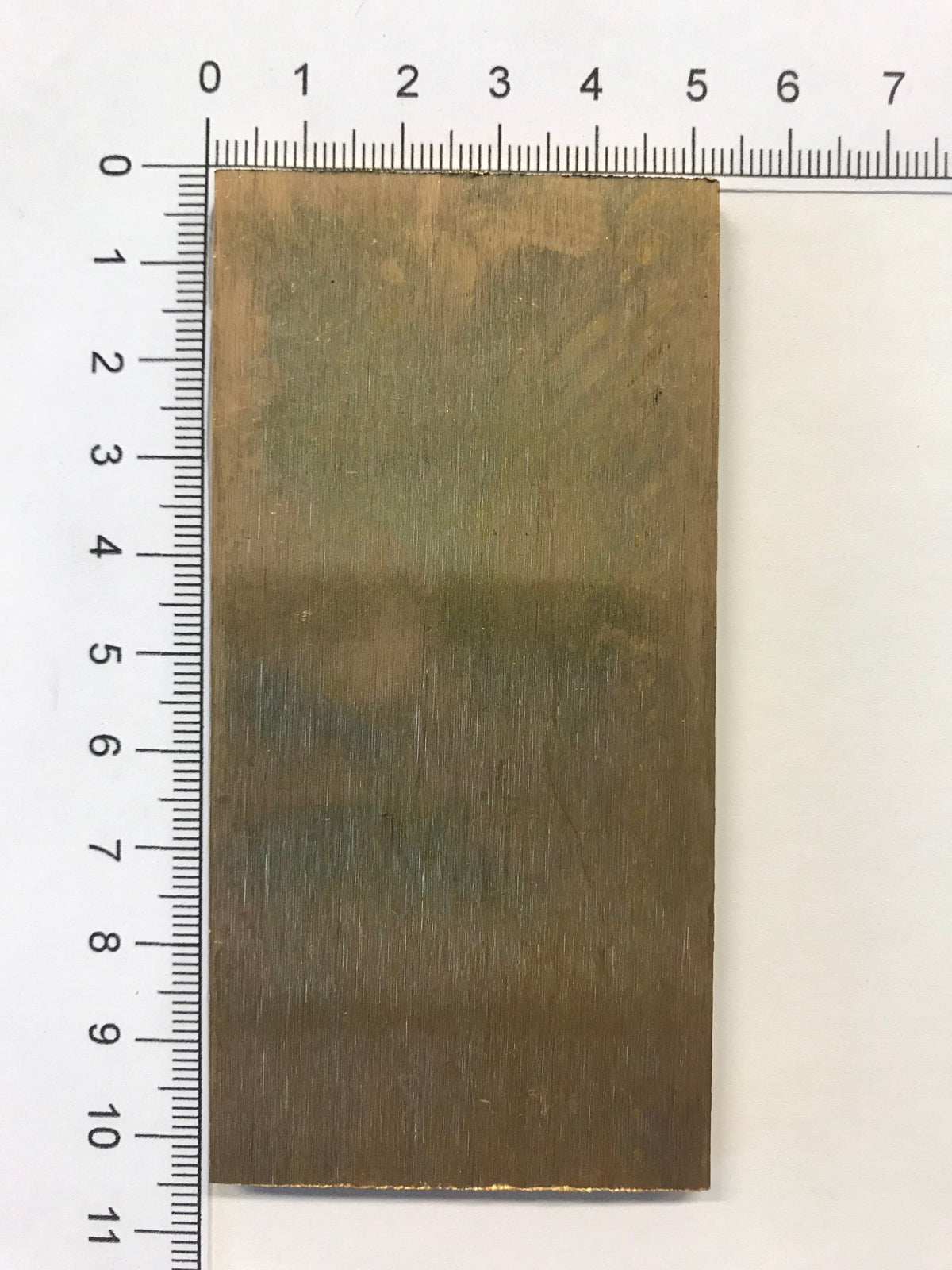 Plaque en bronze