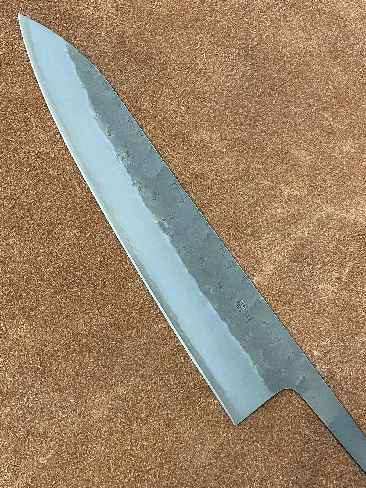 Lame de couteau japonaise forgée à la main Gyuto 240 Silver3