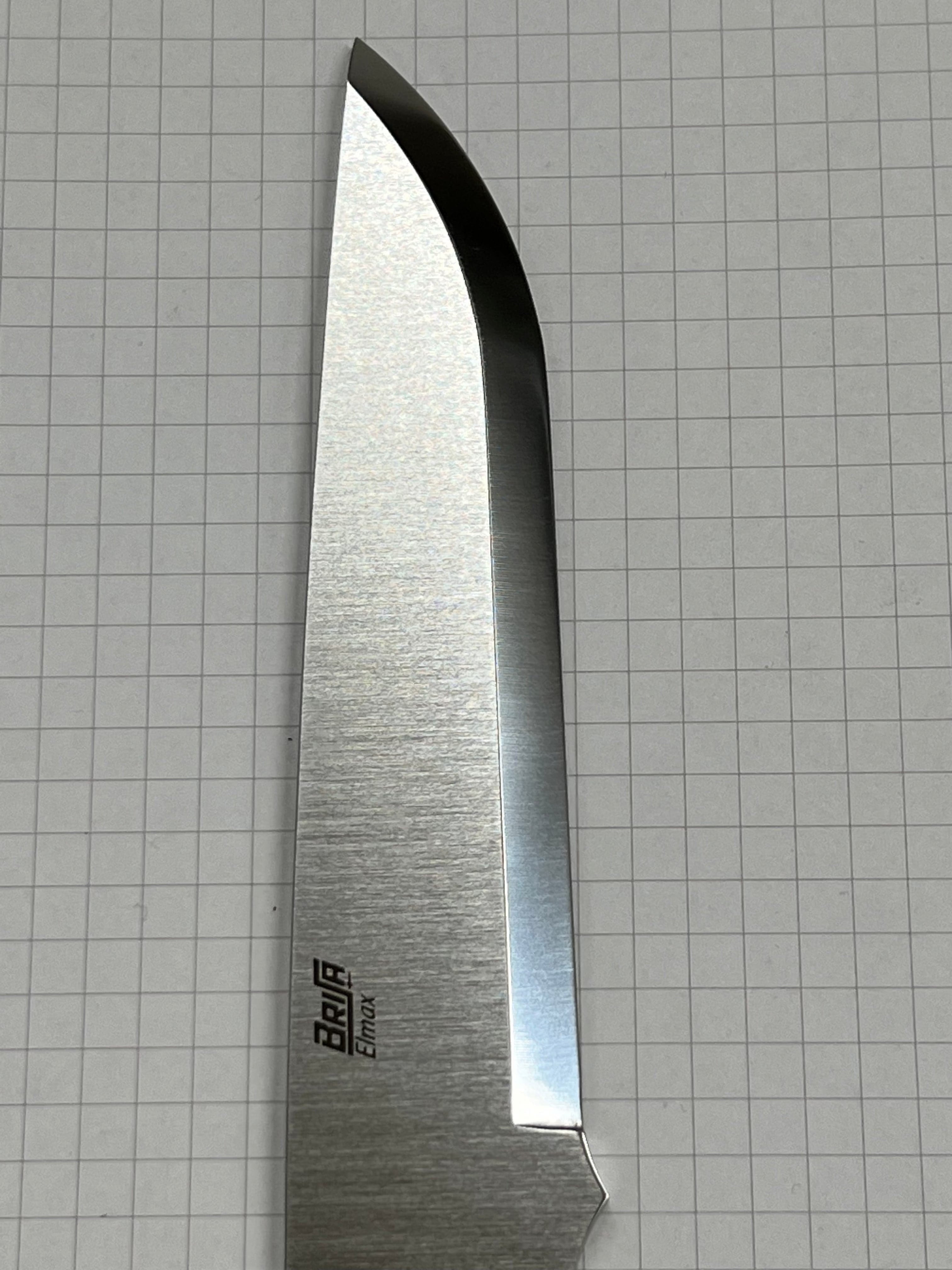 Lame de couteau Brisa Trapper 115 Scandi en acier inoxydable Elmax