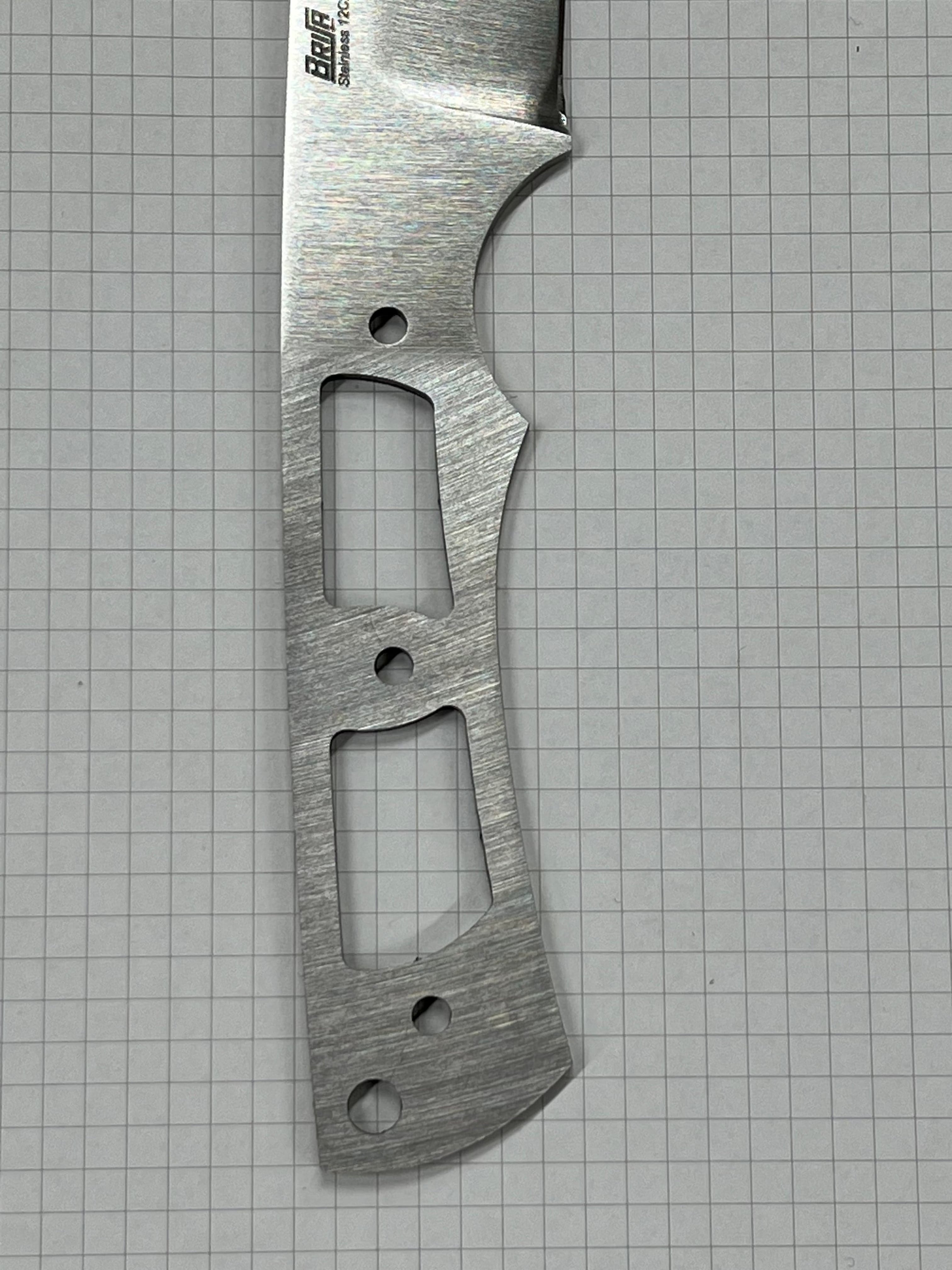 Lame de couteau Brisa Hunter 125 en acier inoxydable