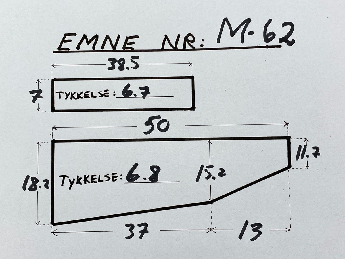 Ébauche de crosse en noyer turc grade 4 M-62