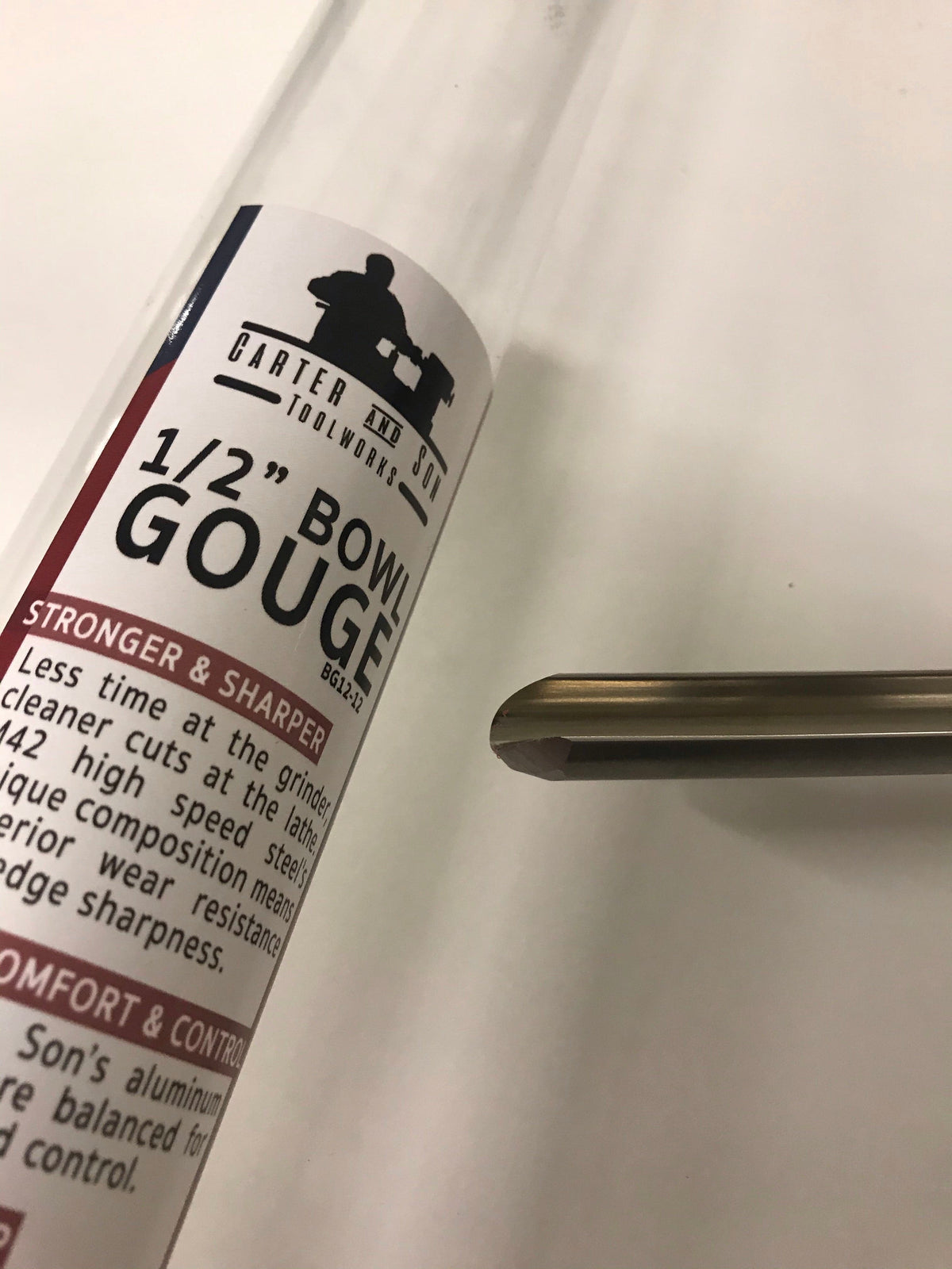 Gouge de tournage M42 en acier rapide - Carter and Son Toolworks