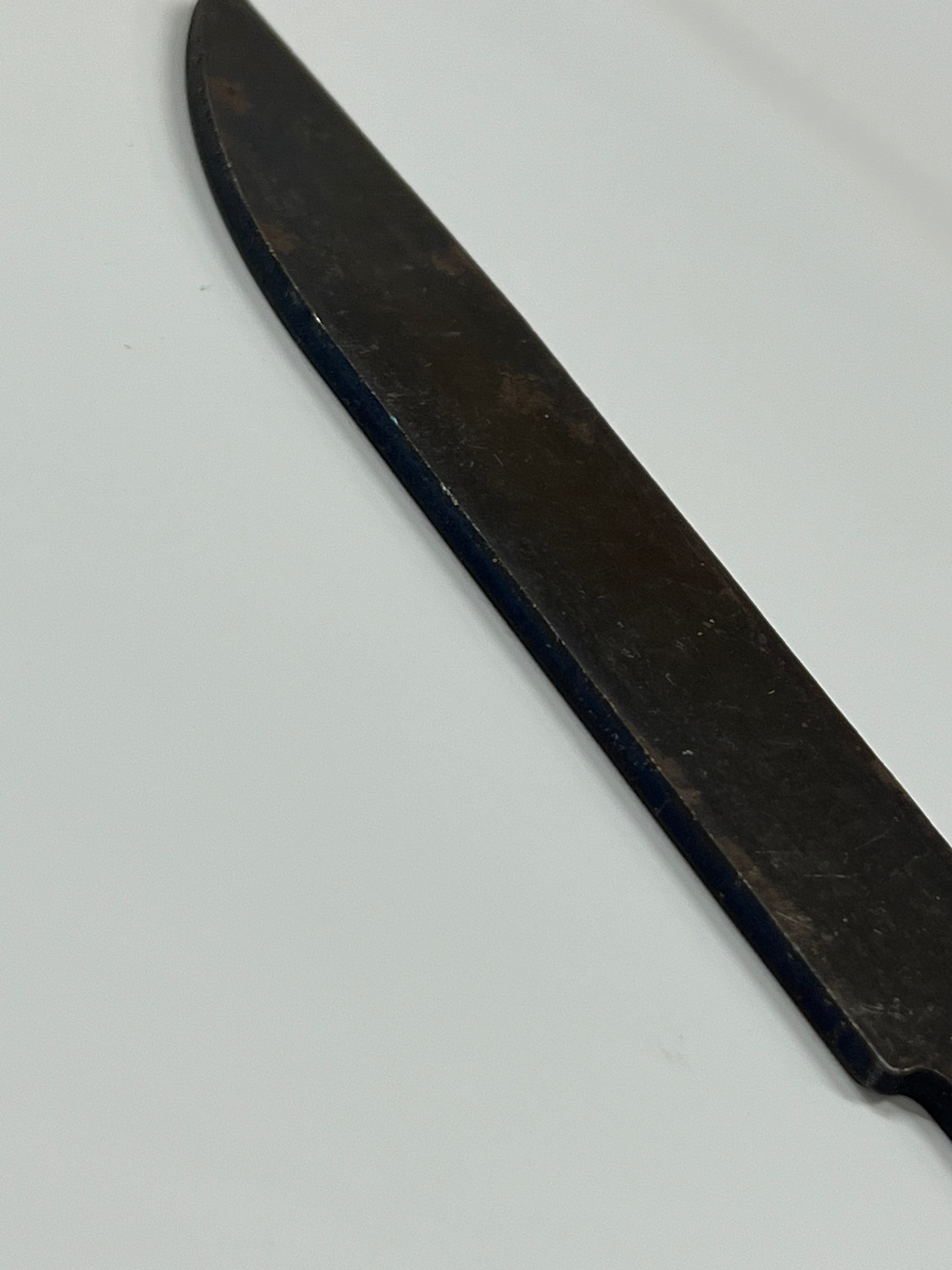 Ébauche de lame de couteau 90mm trempée non affûtée