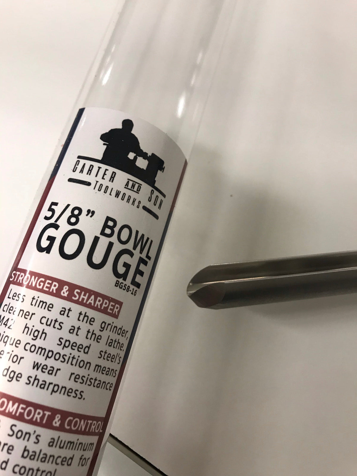 Gouge de tournage M42 en acier rapide - Carter and Son Toolworks