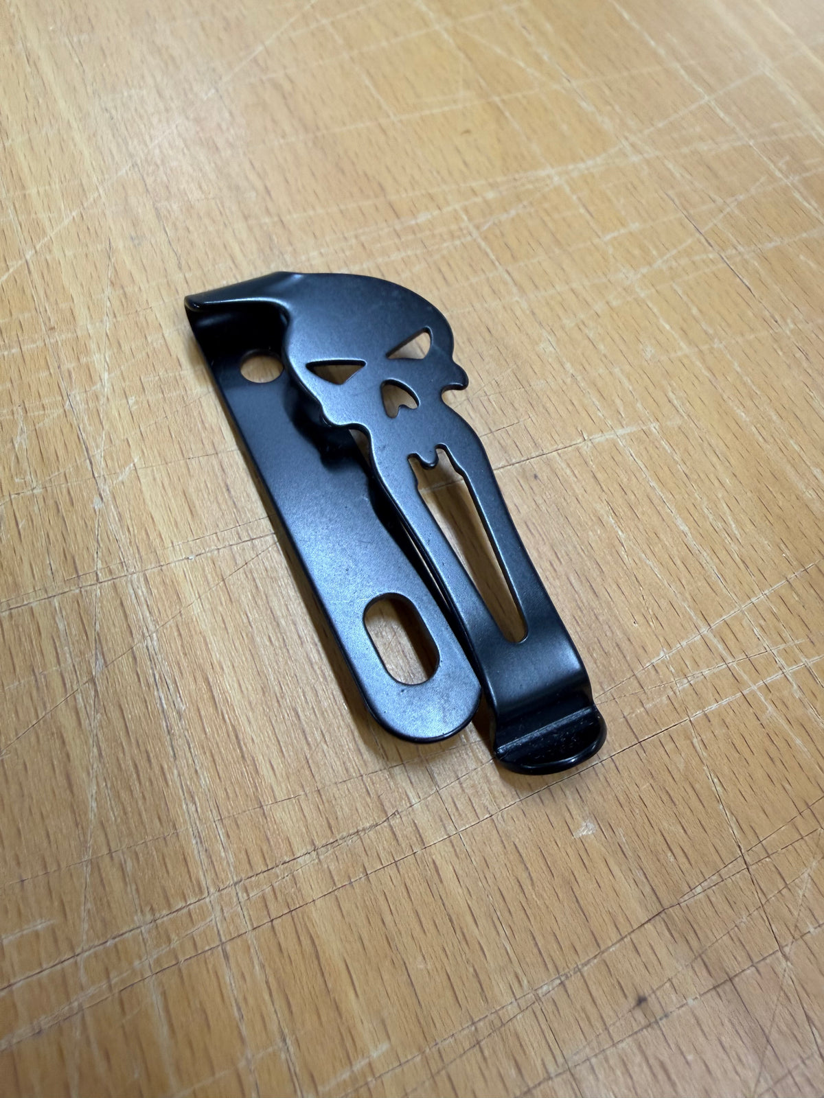 Clip de ceinture en acier - Crâne