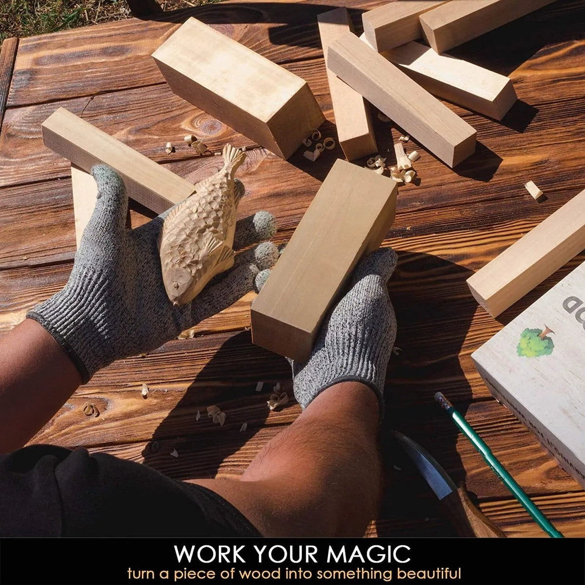 Kit de démarrage sculpture sur bois standard