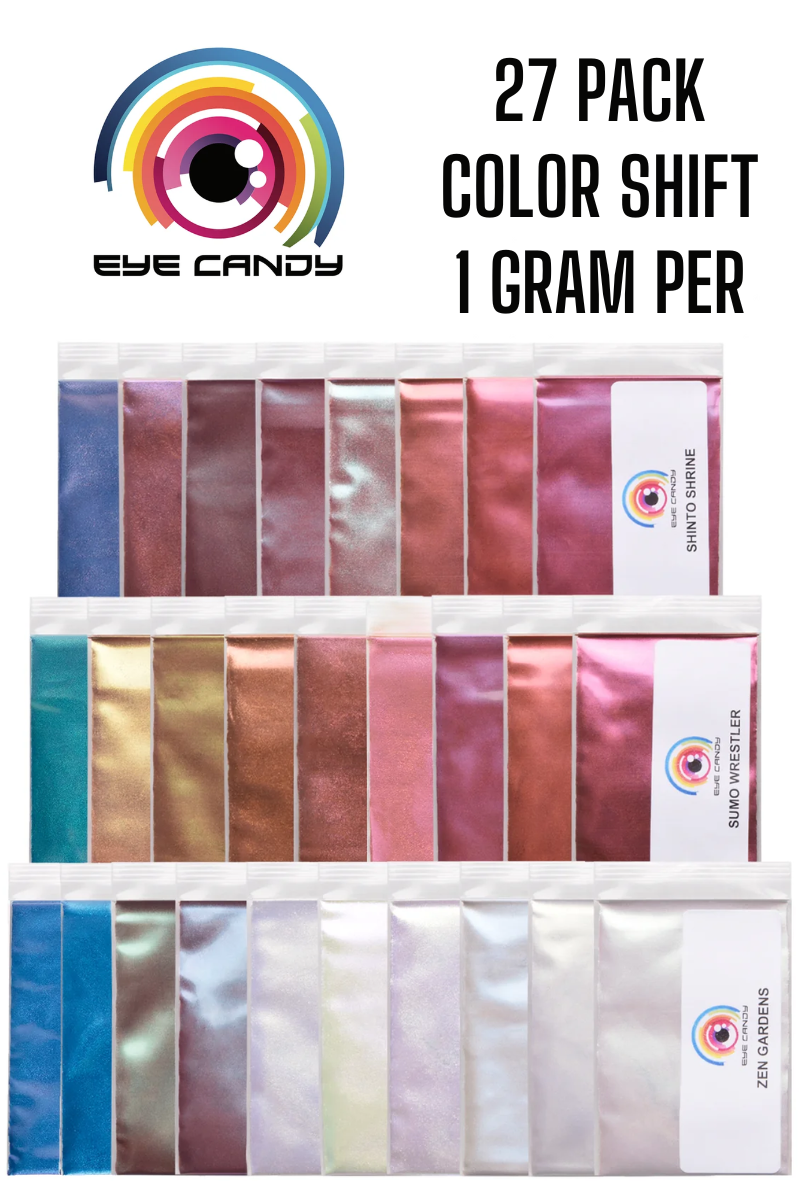Ensemble d'échantillons Colorshift 27 couleurs - Eye Candy Pigments
